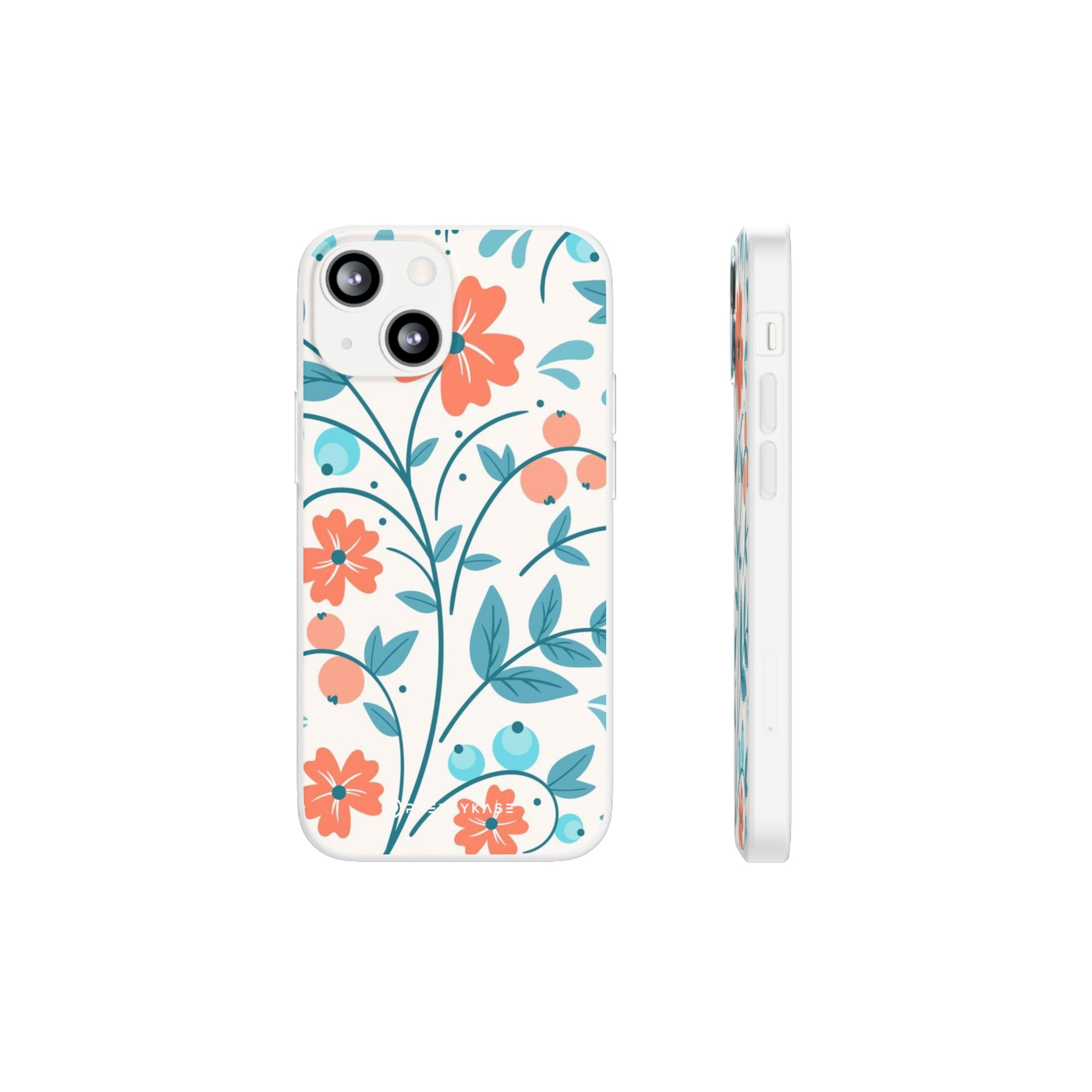 Light Peach Floral Slim