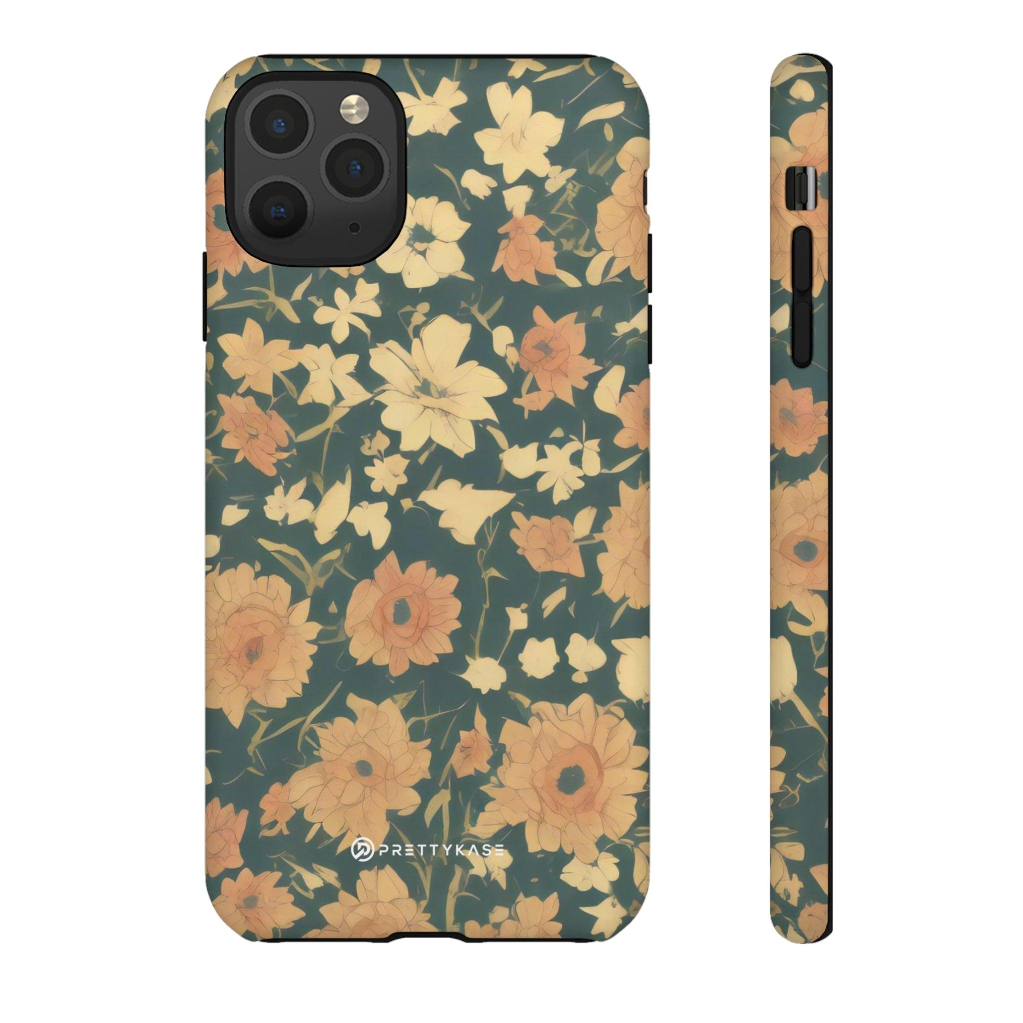 Olive Green Floral - PrettyKase