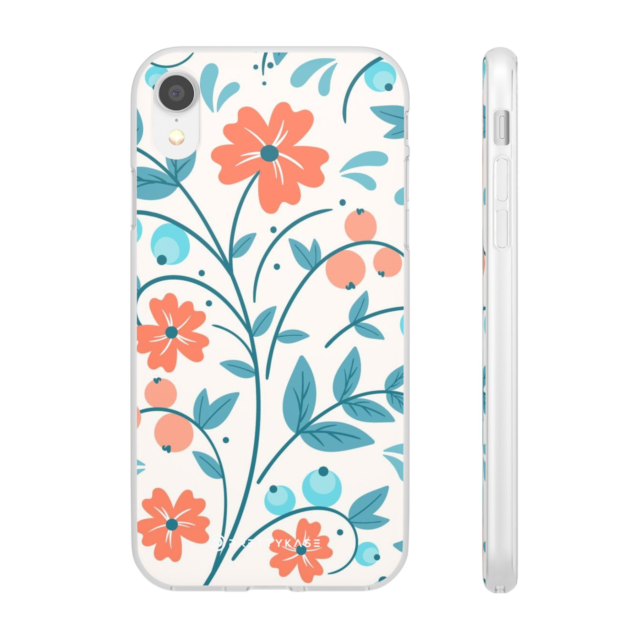 Light Peach Floral Slim