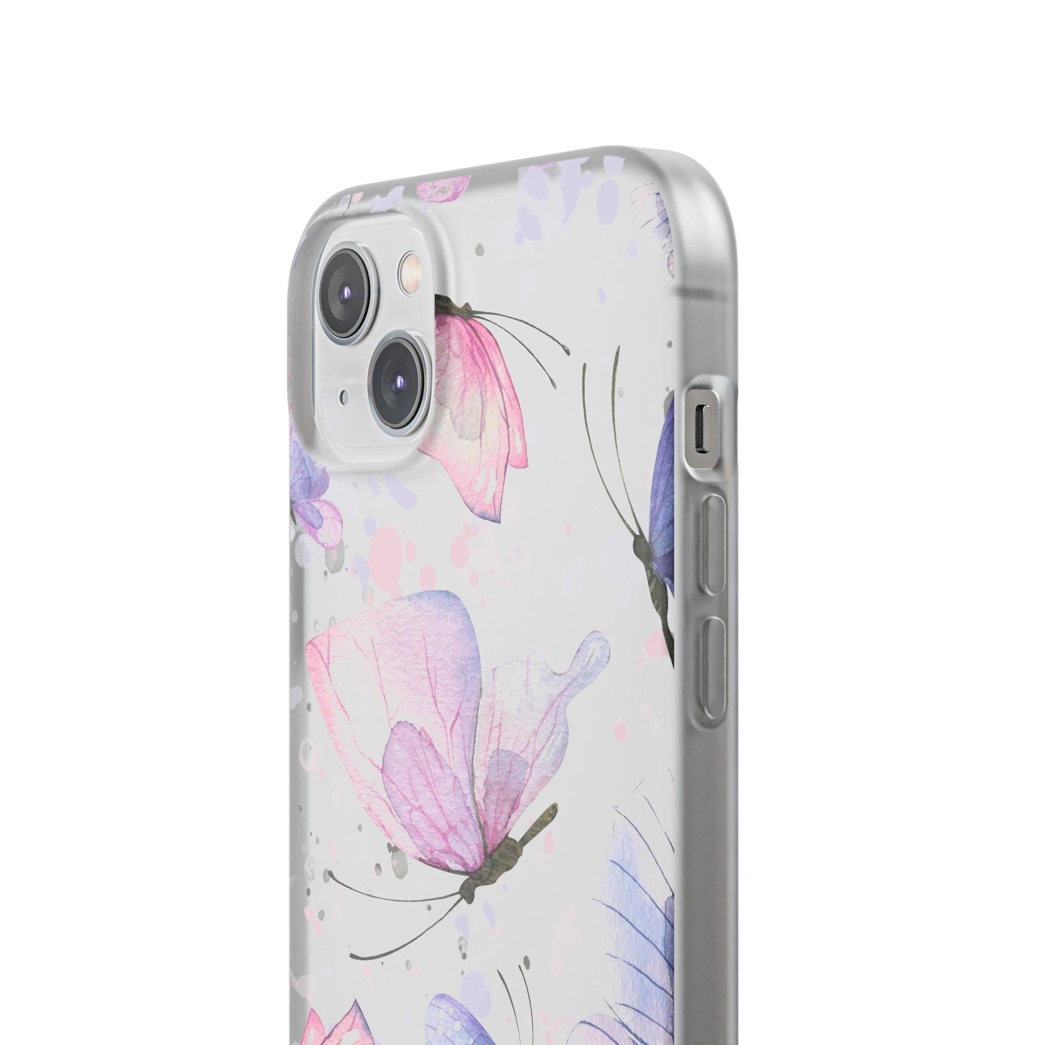 Pink Lilac Butterflies Slim - PrettyKase