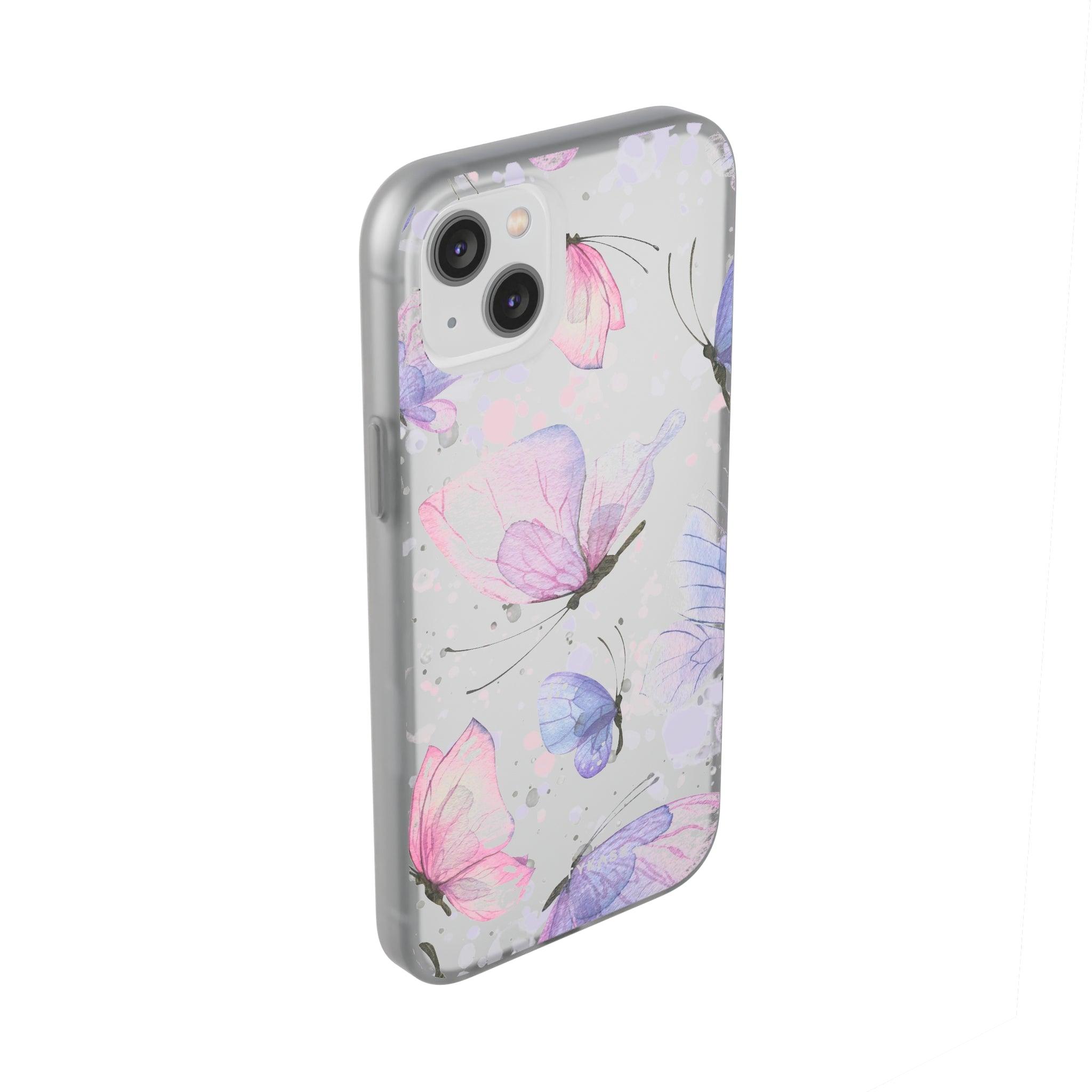 Pink Lilac Butterflies Slim - PrettyKase