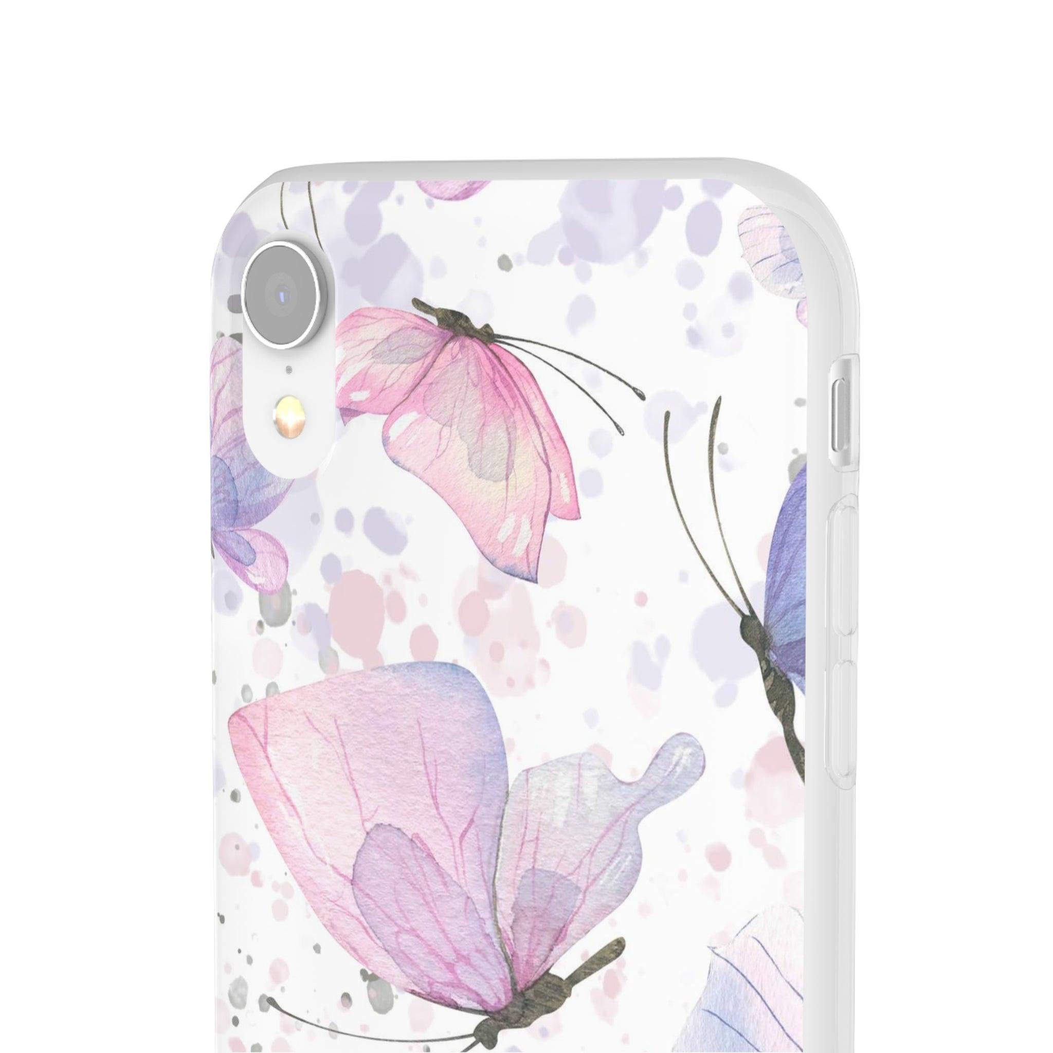 Pink Lilac Butterflies Slim - PrettyKase