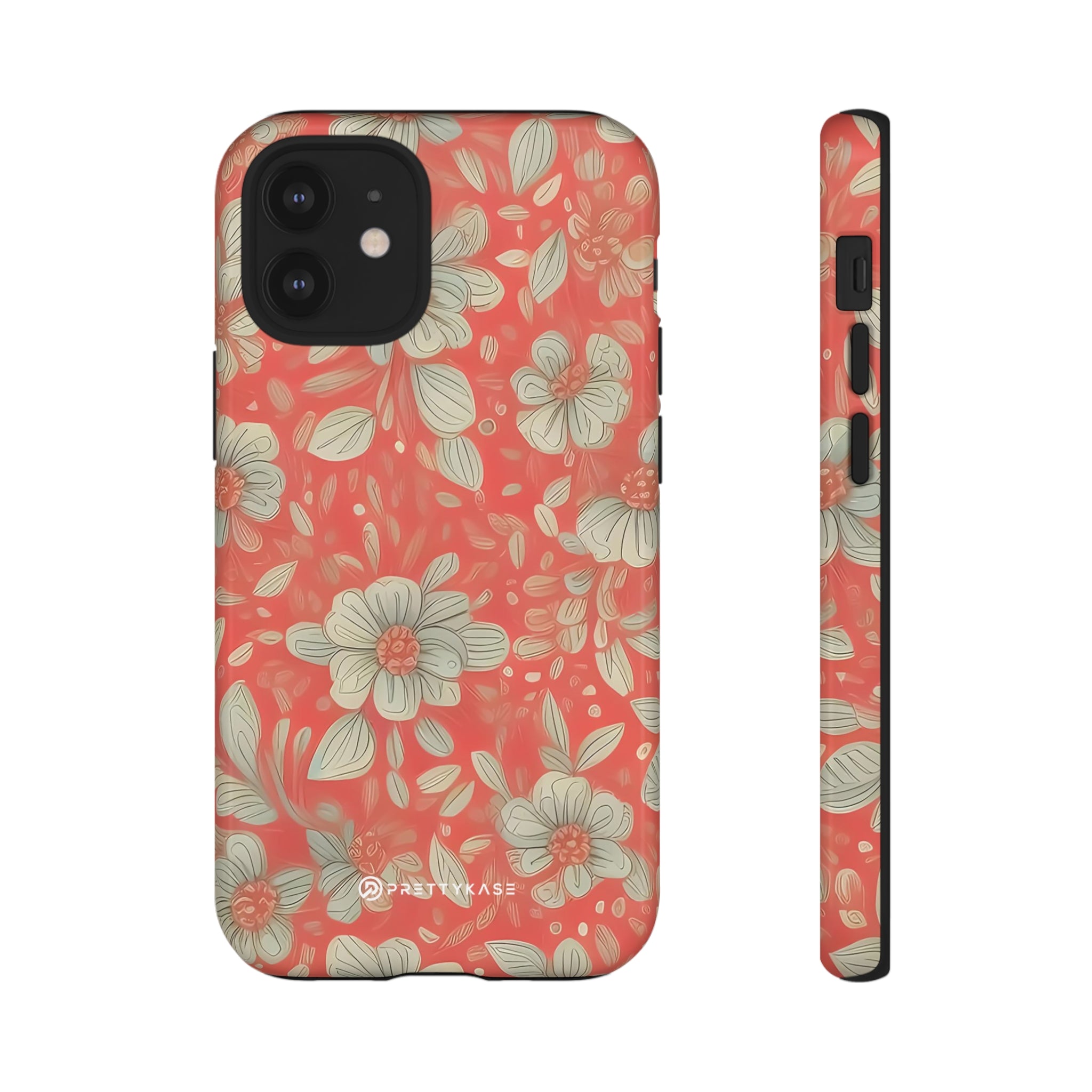 Red Orange Floral