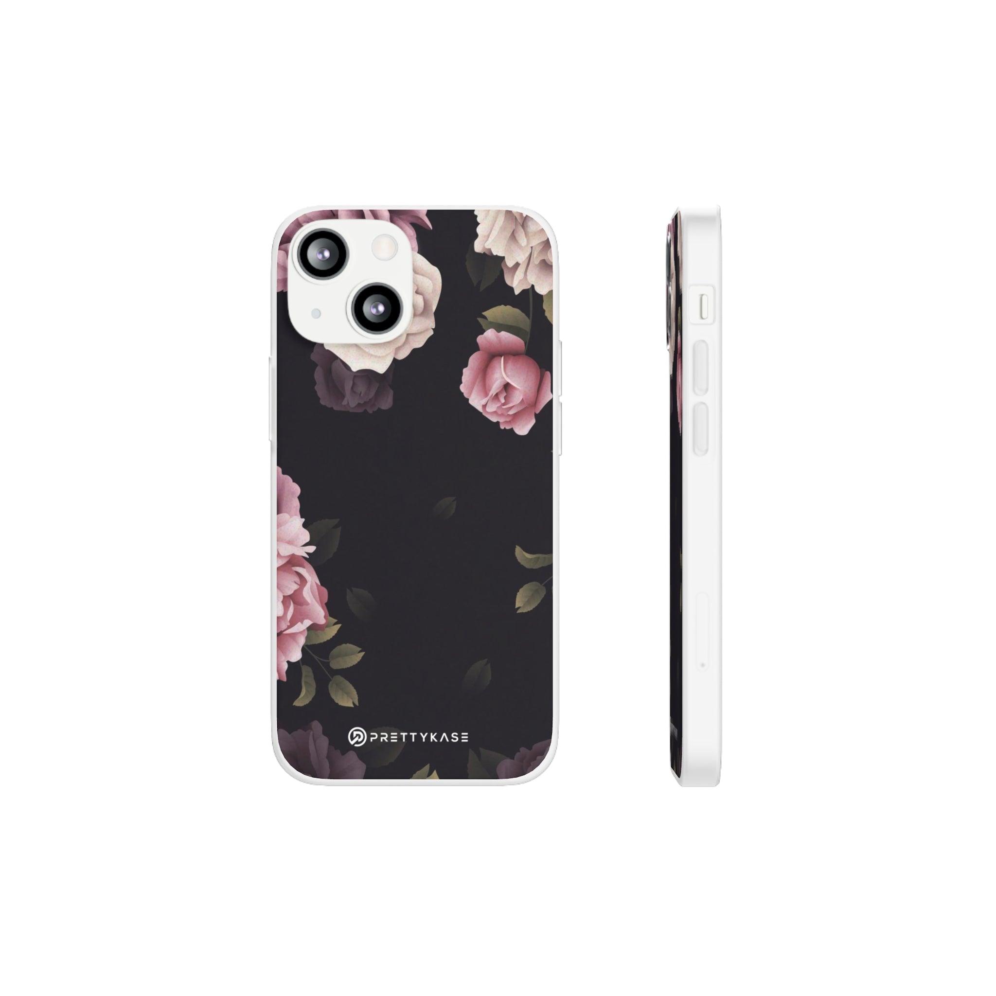 Black Oriental Japanese flower Slim - PrettyKase