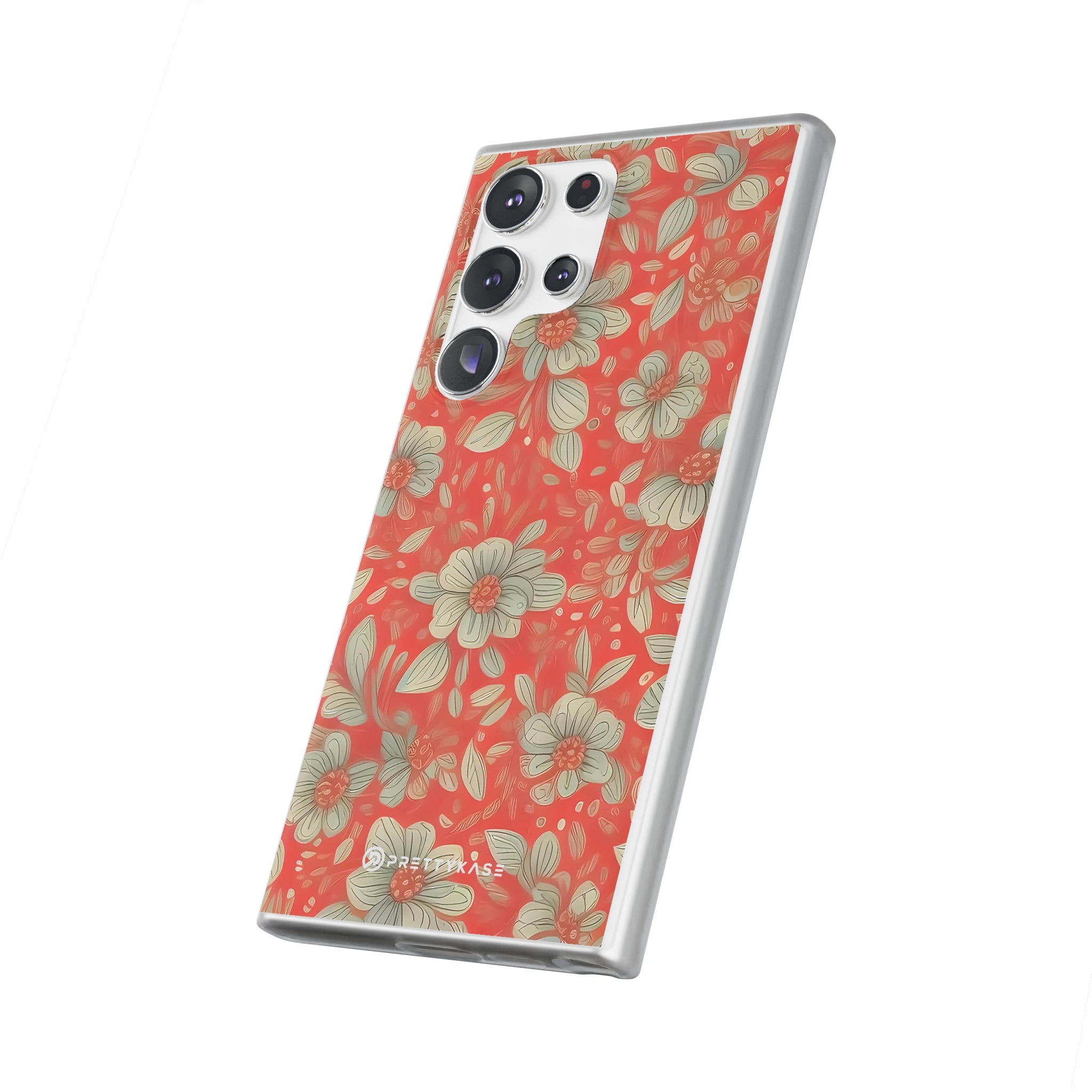 Slim Floral Rouge Orange