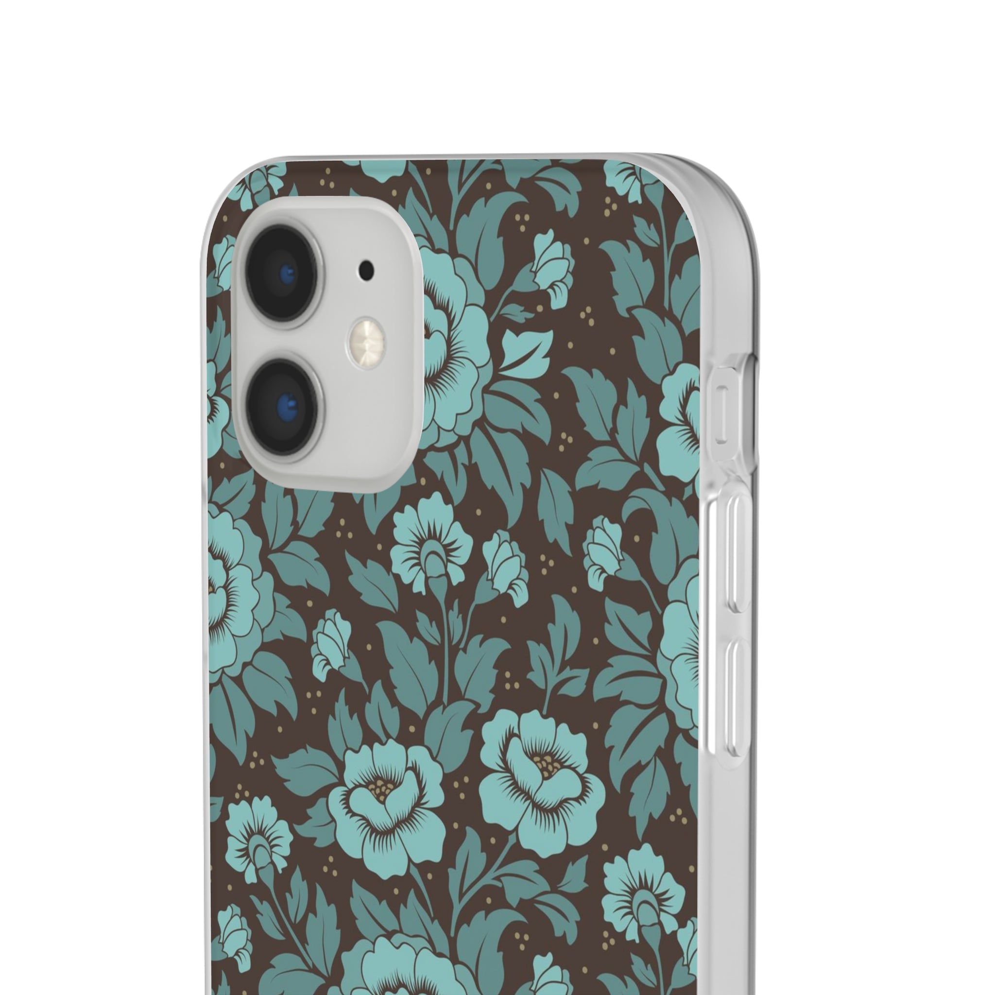 Slim floral turquoise