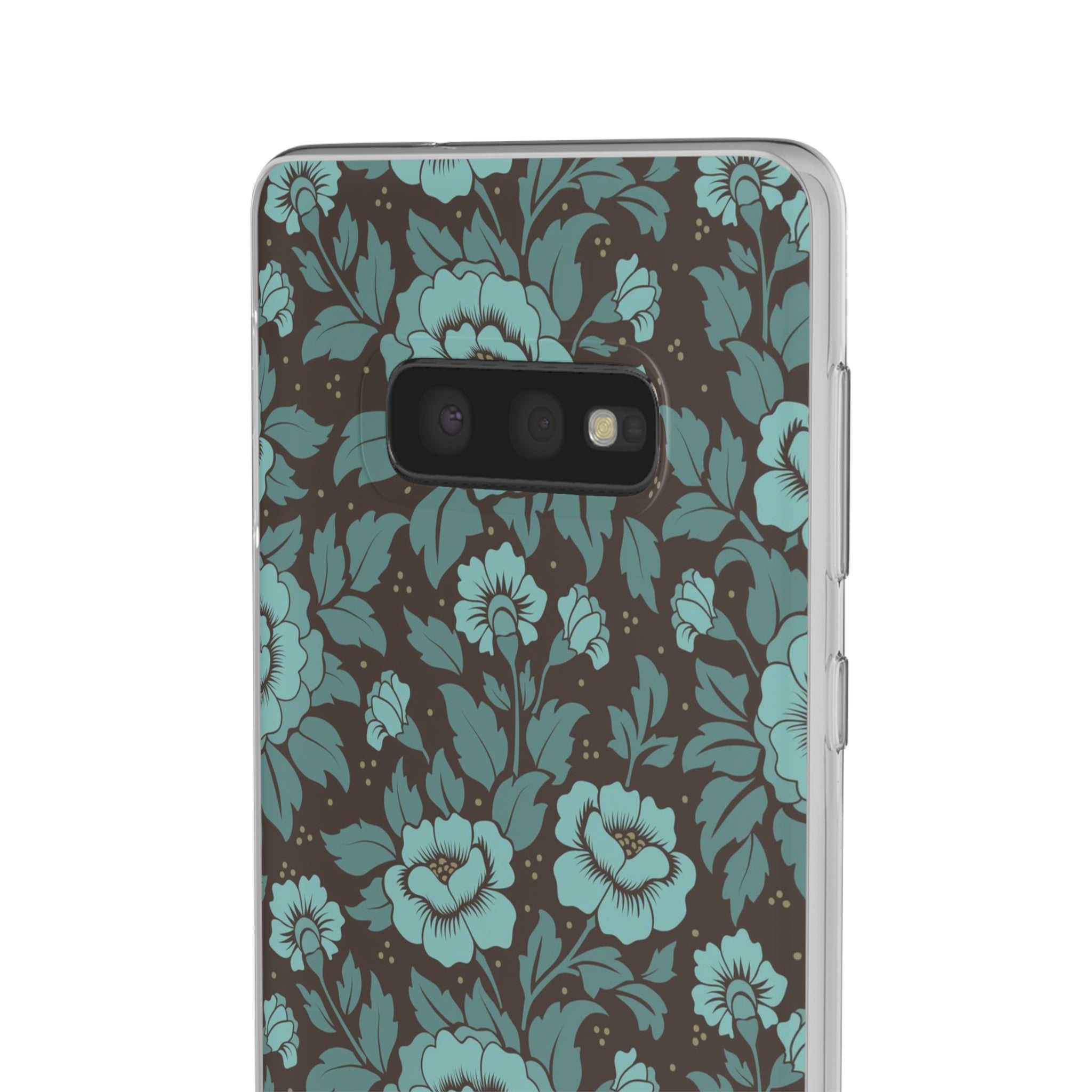 Slim floral turquoise