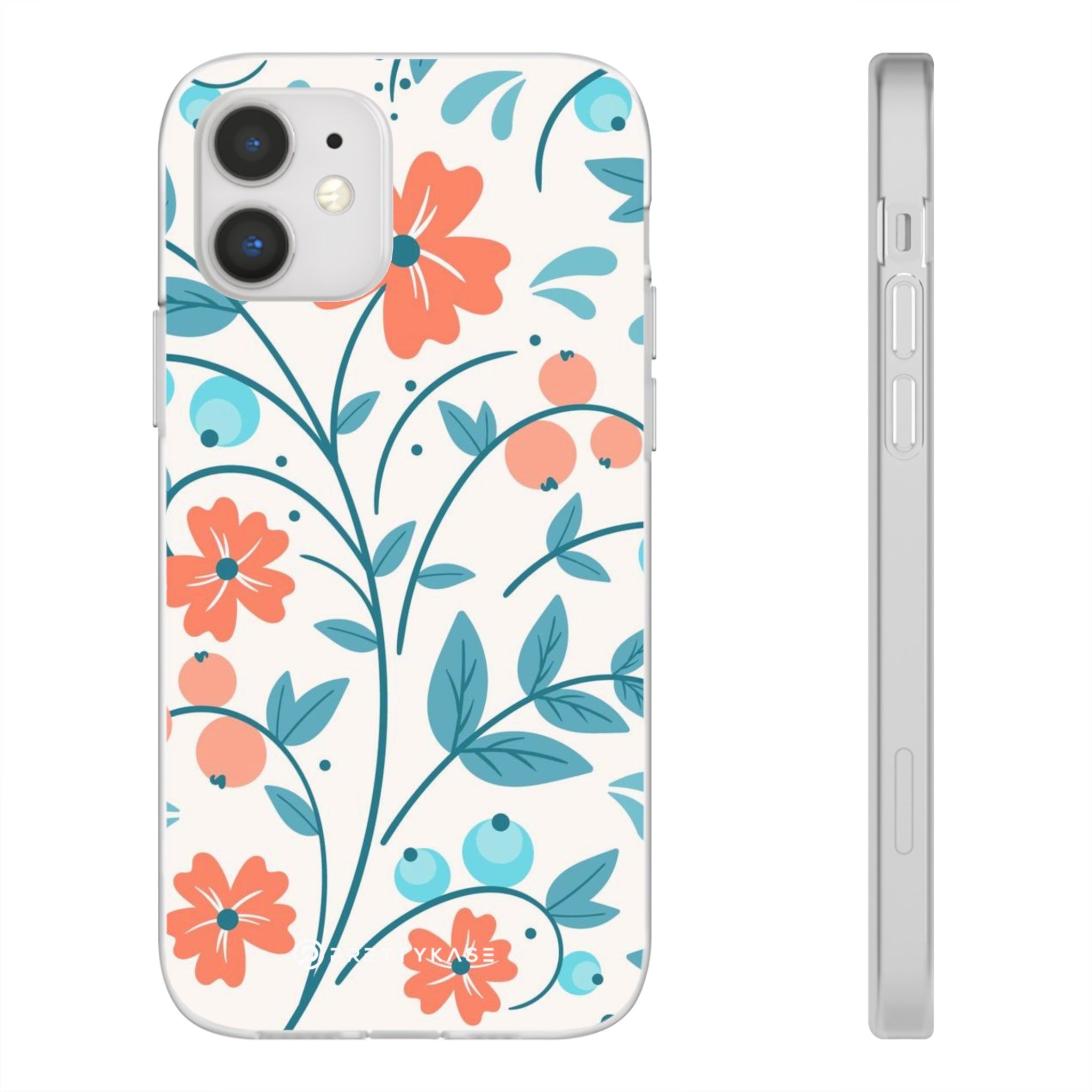 Light Peach Floral Slim