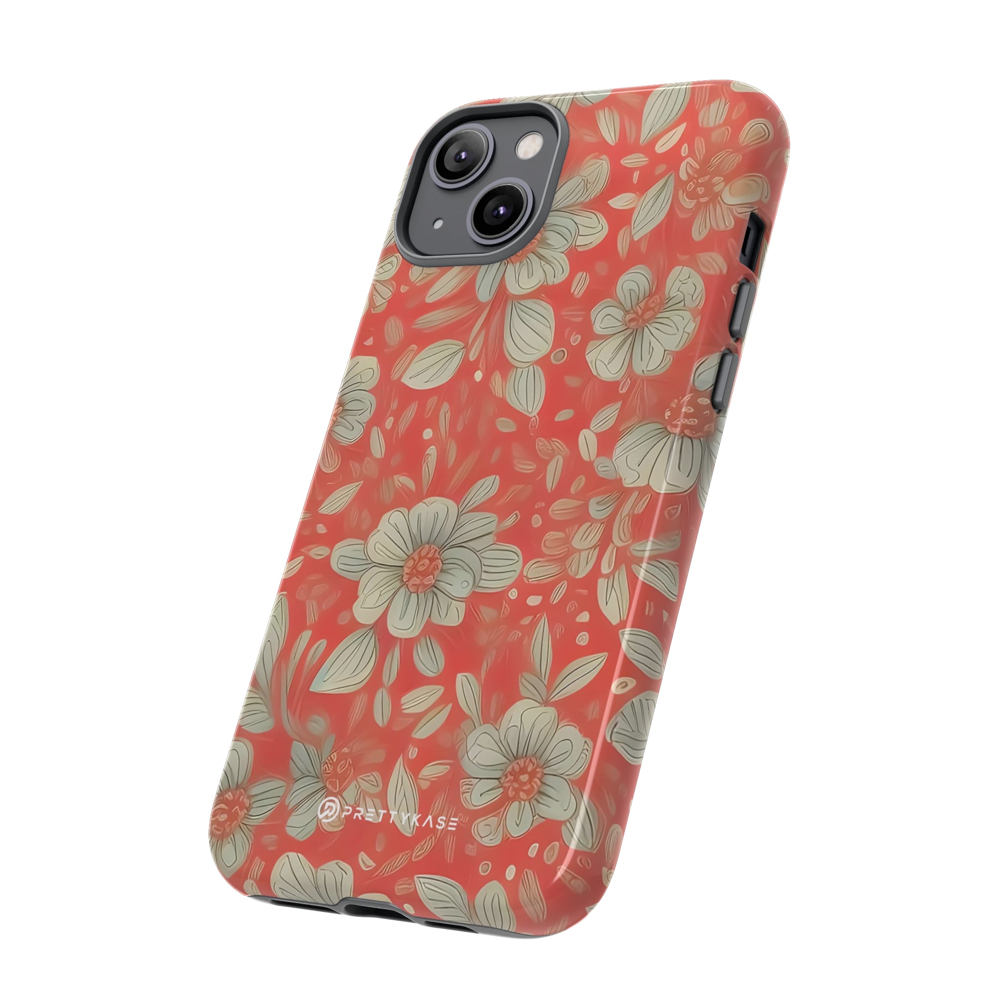 Red Orange Floral