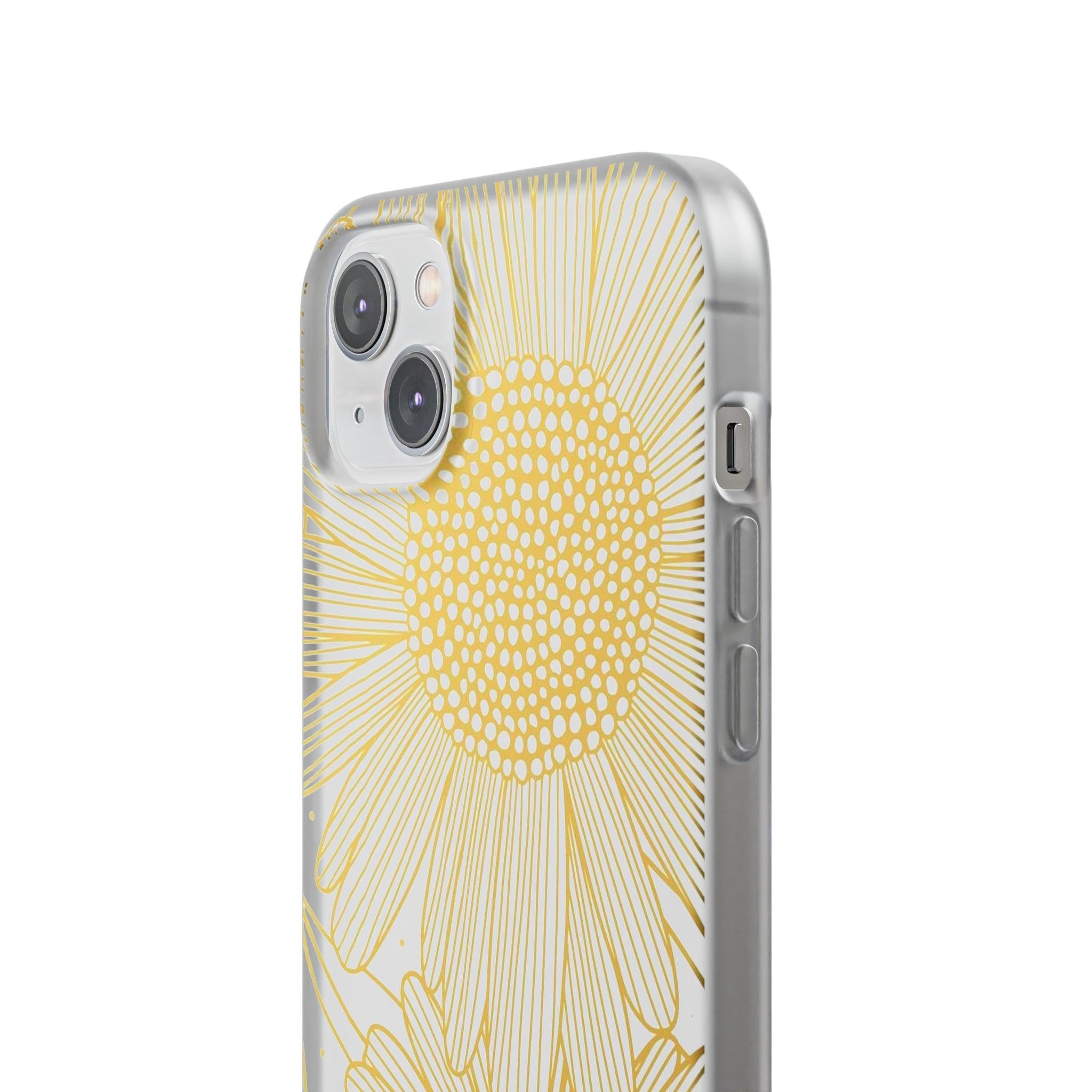 White Sun Flower Slim - PrettyKase