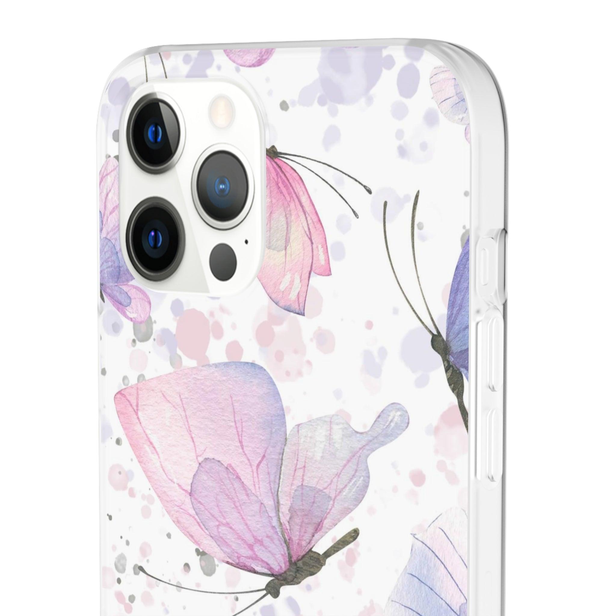 Pink Lilac Butterflies Slim - PrettyKase