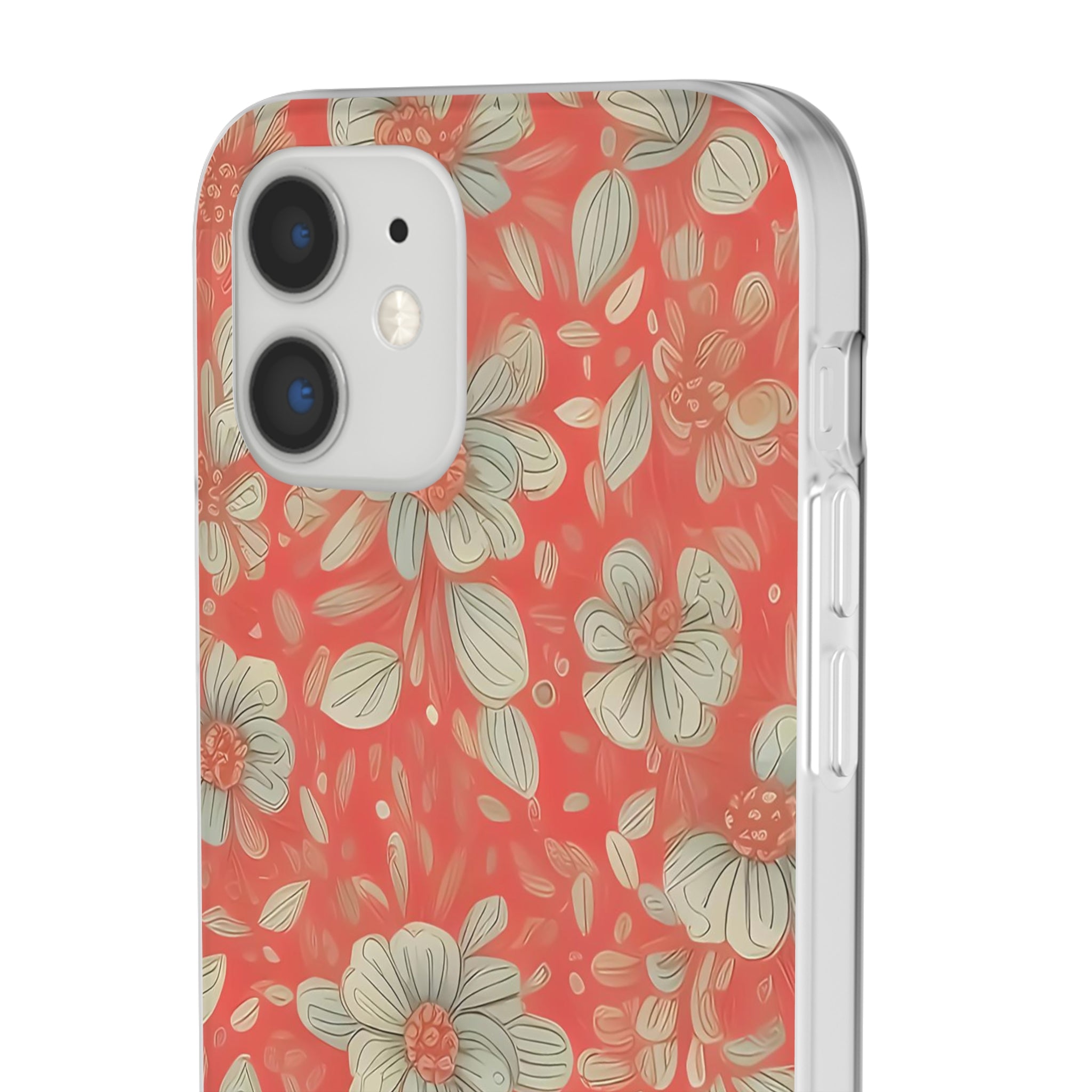 Slim Floral Rouge Orange