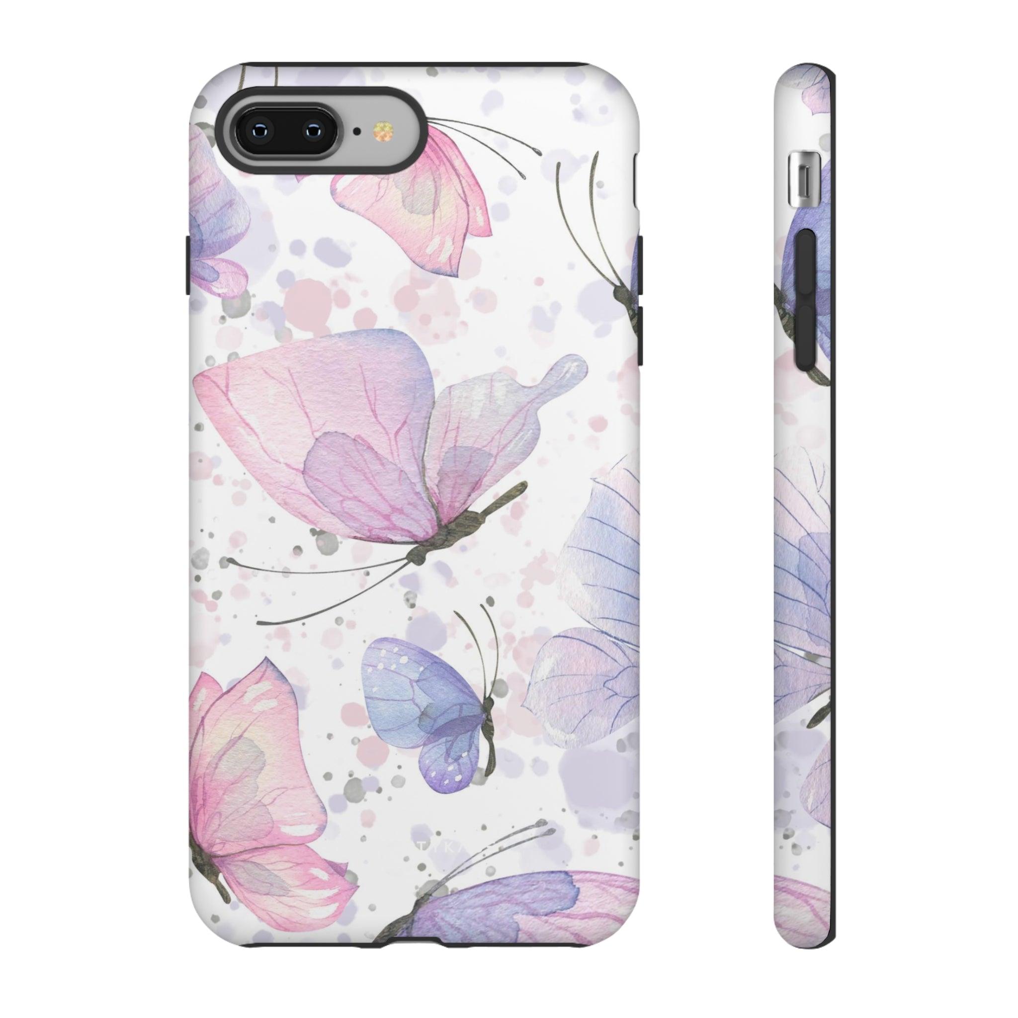 Pink Lilac Butterflies - PrettyKase