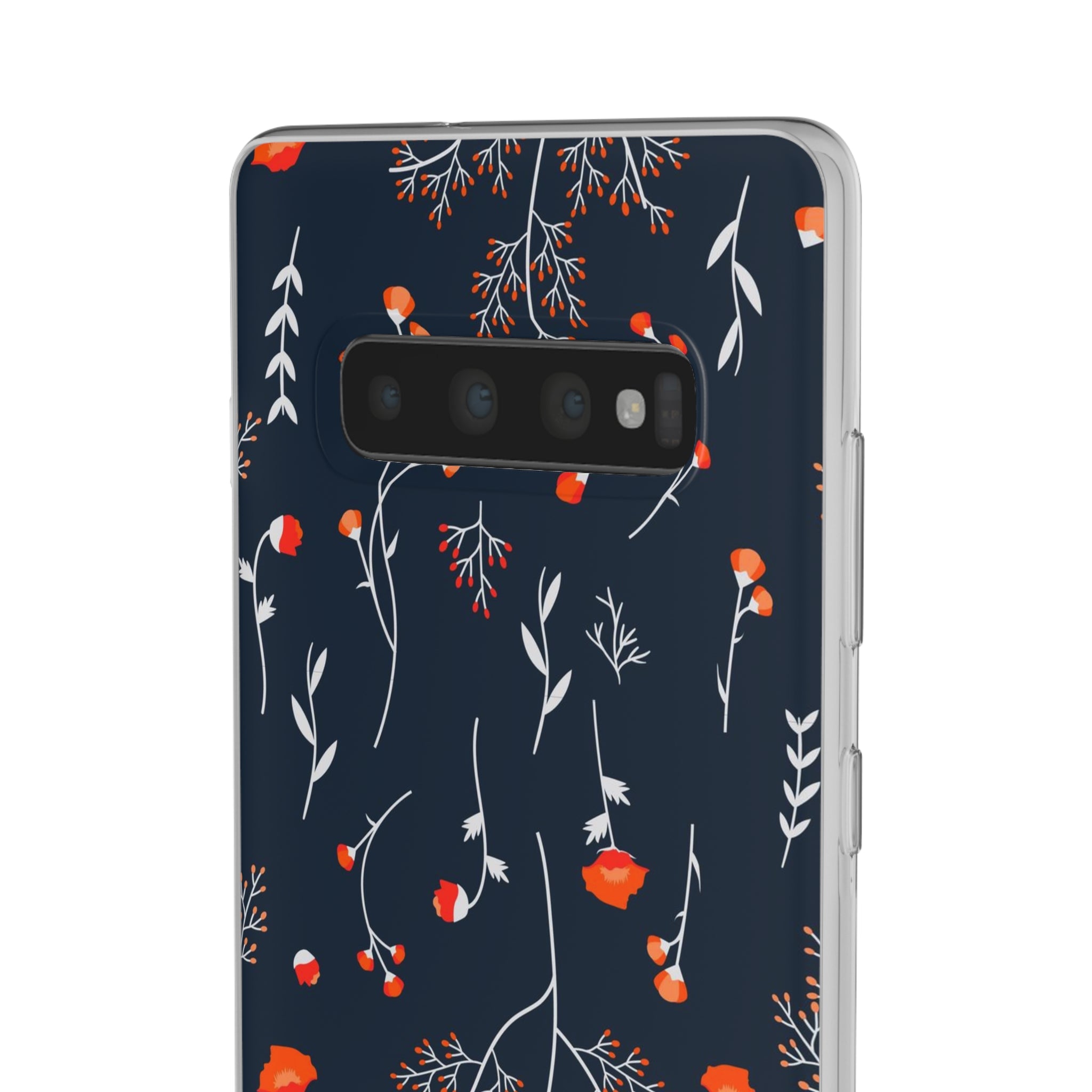 Slim floral d'hiver bleu