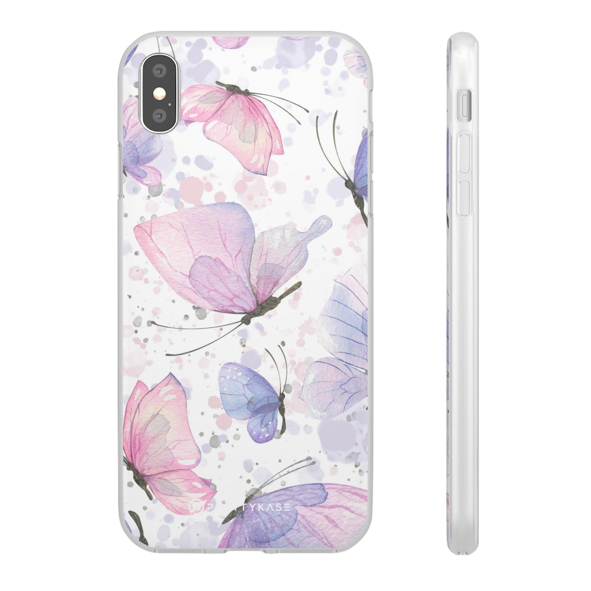 Pink Lilac Butterflies Slim - PrettyKase