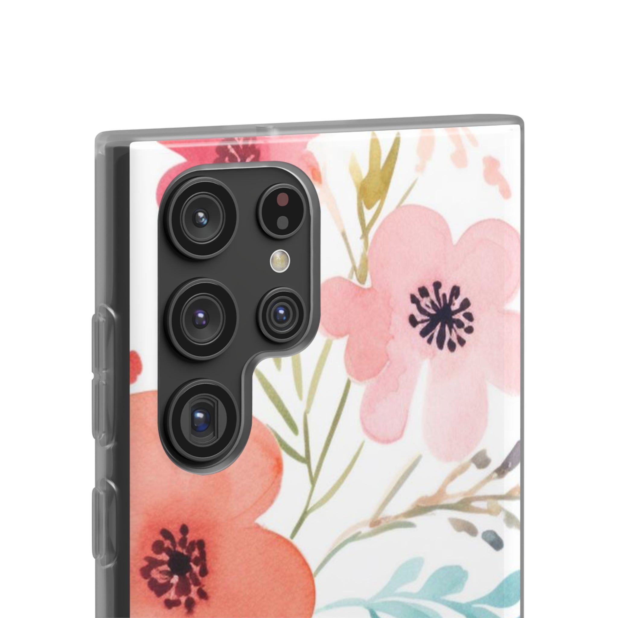 Pink Blue Flower Pattern Slim