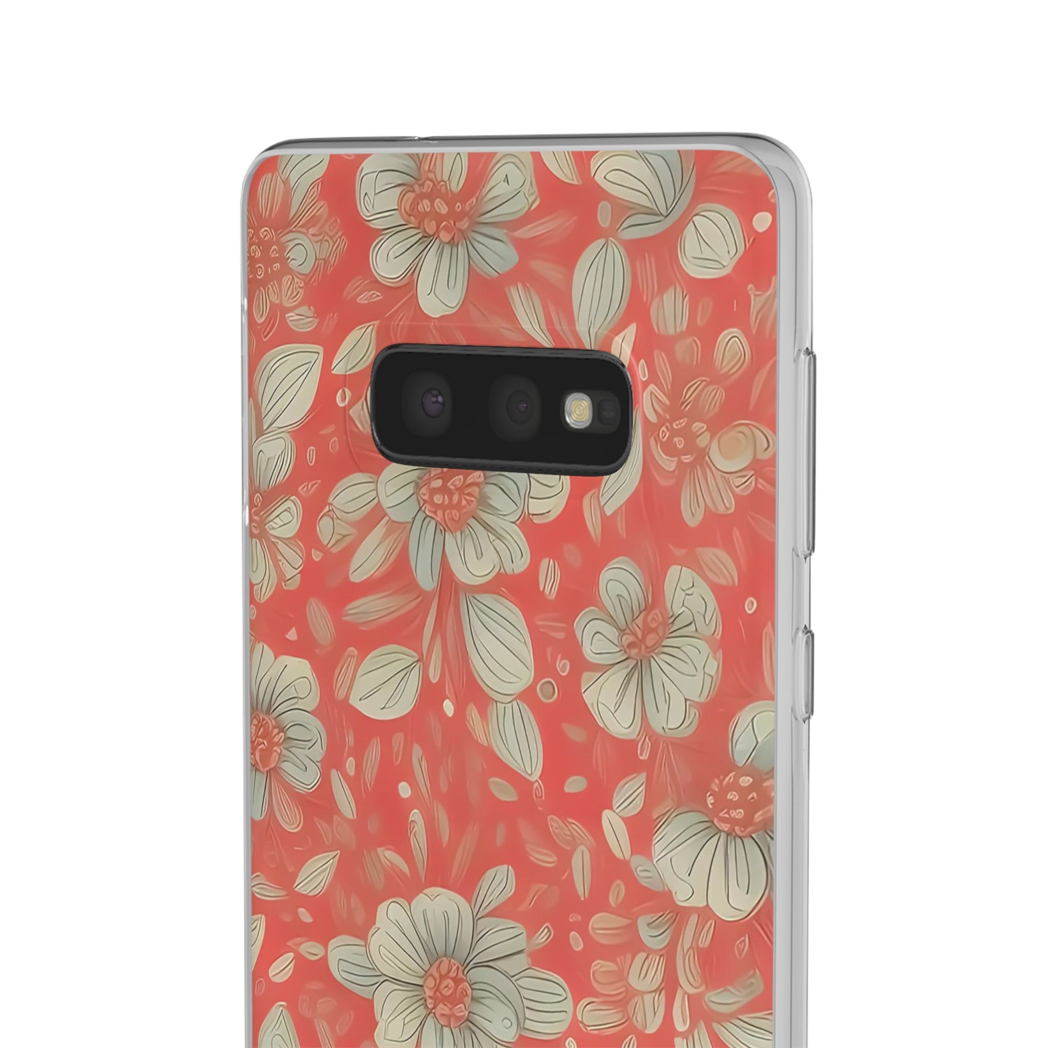 Slim Floral Rouge Orange