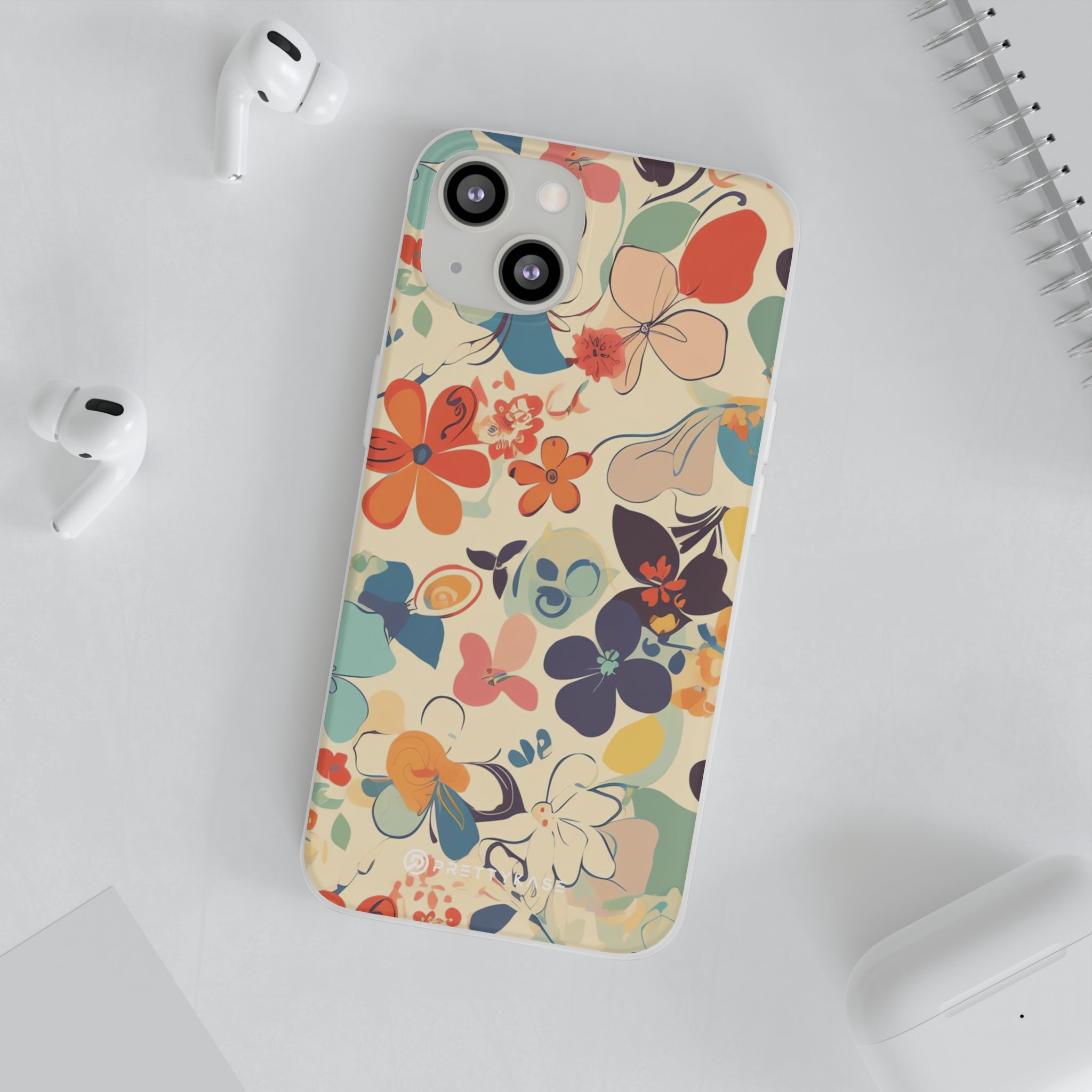 Motif floral sans couture mince