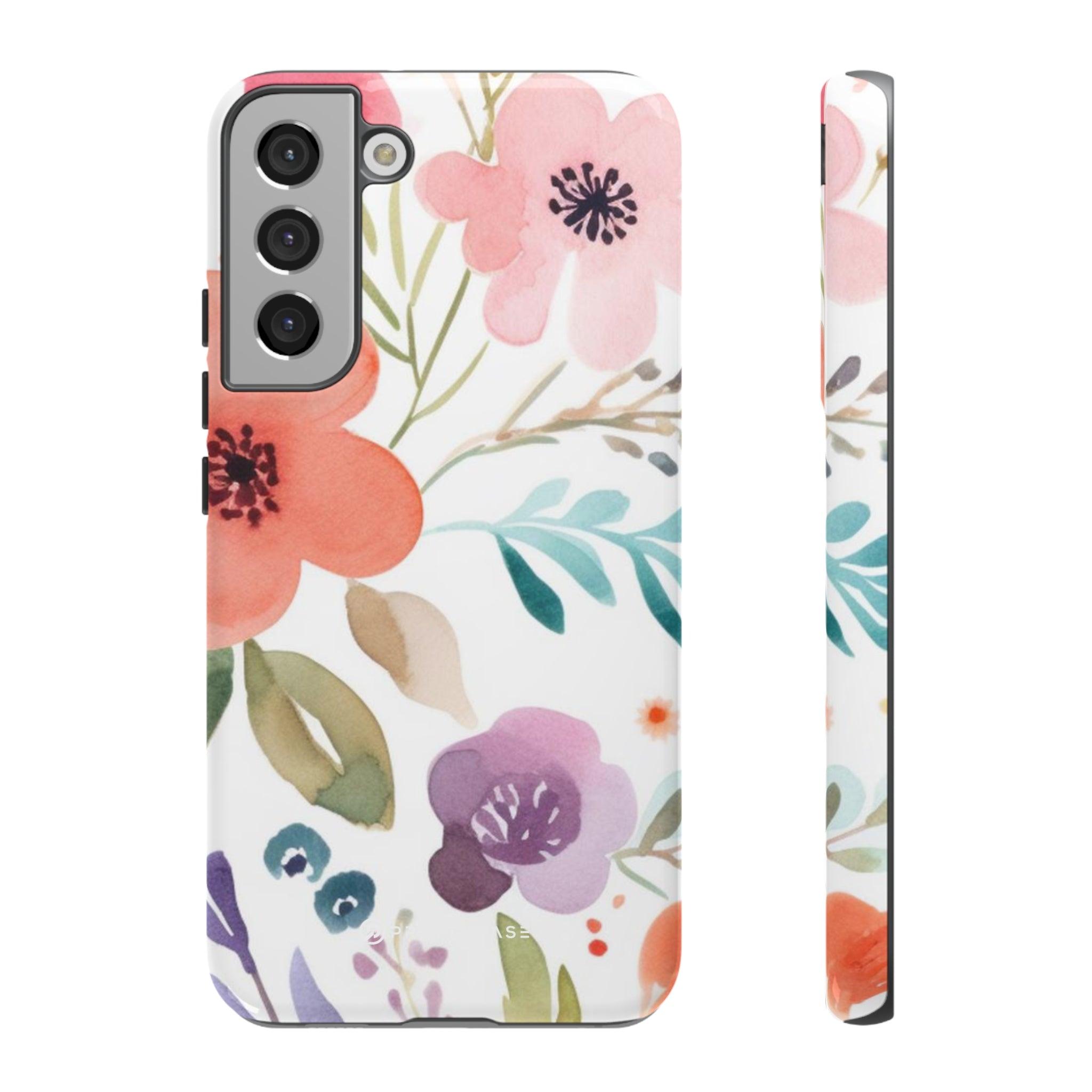 Motif de fleurs bleu rose