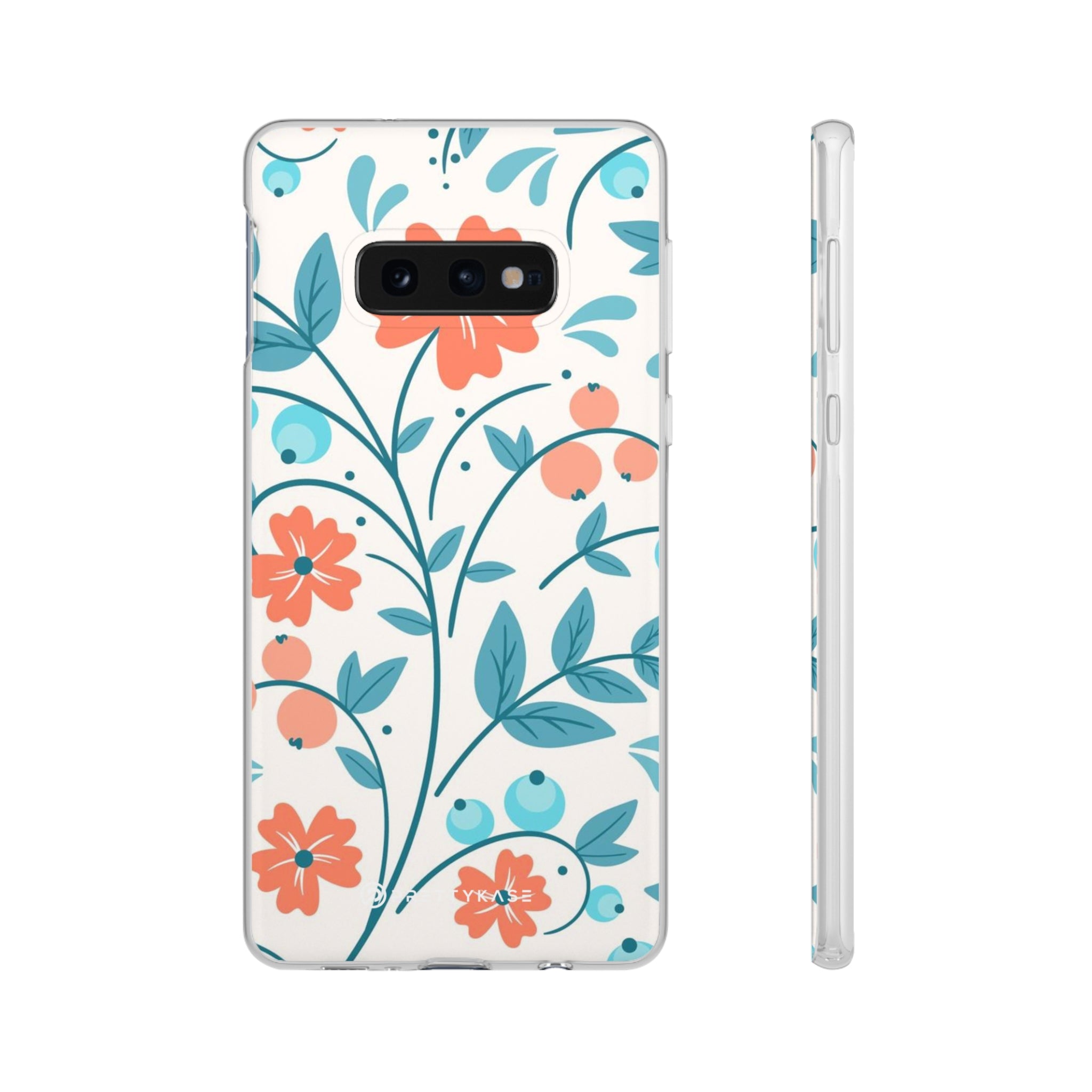 Light Peach Floral Slim