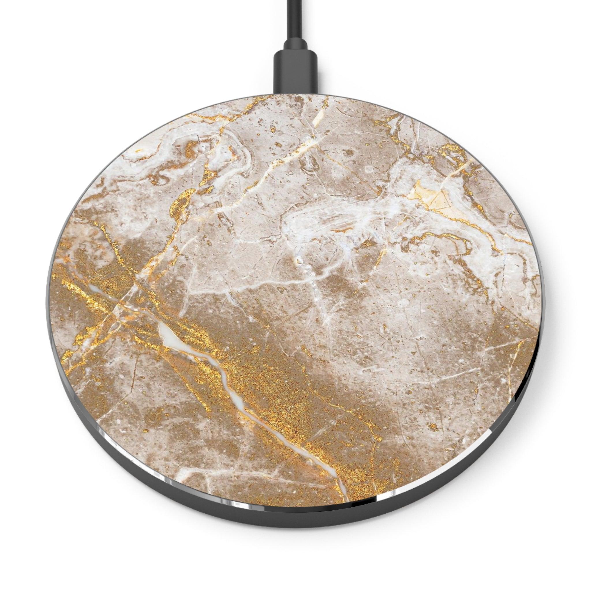 Marble Gold Wireless Charger - PrettyKase