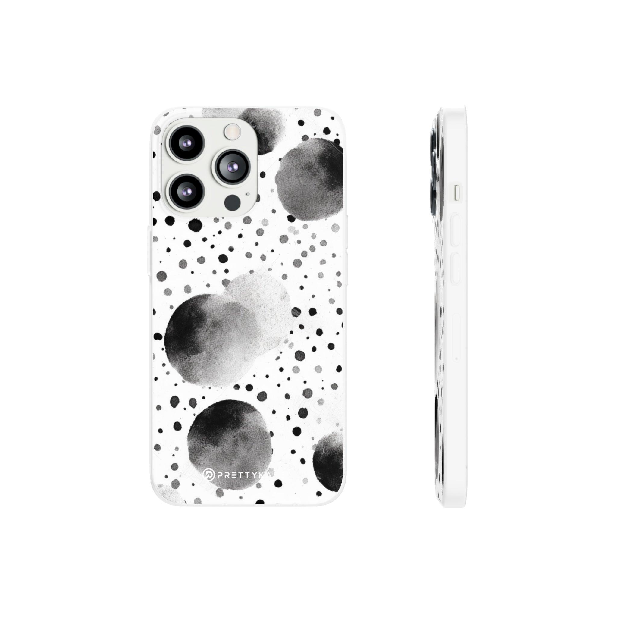 Black White watercolor Slim - PrettyKase