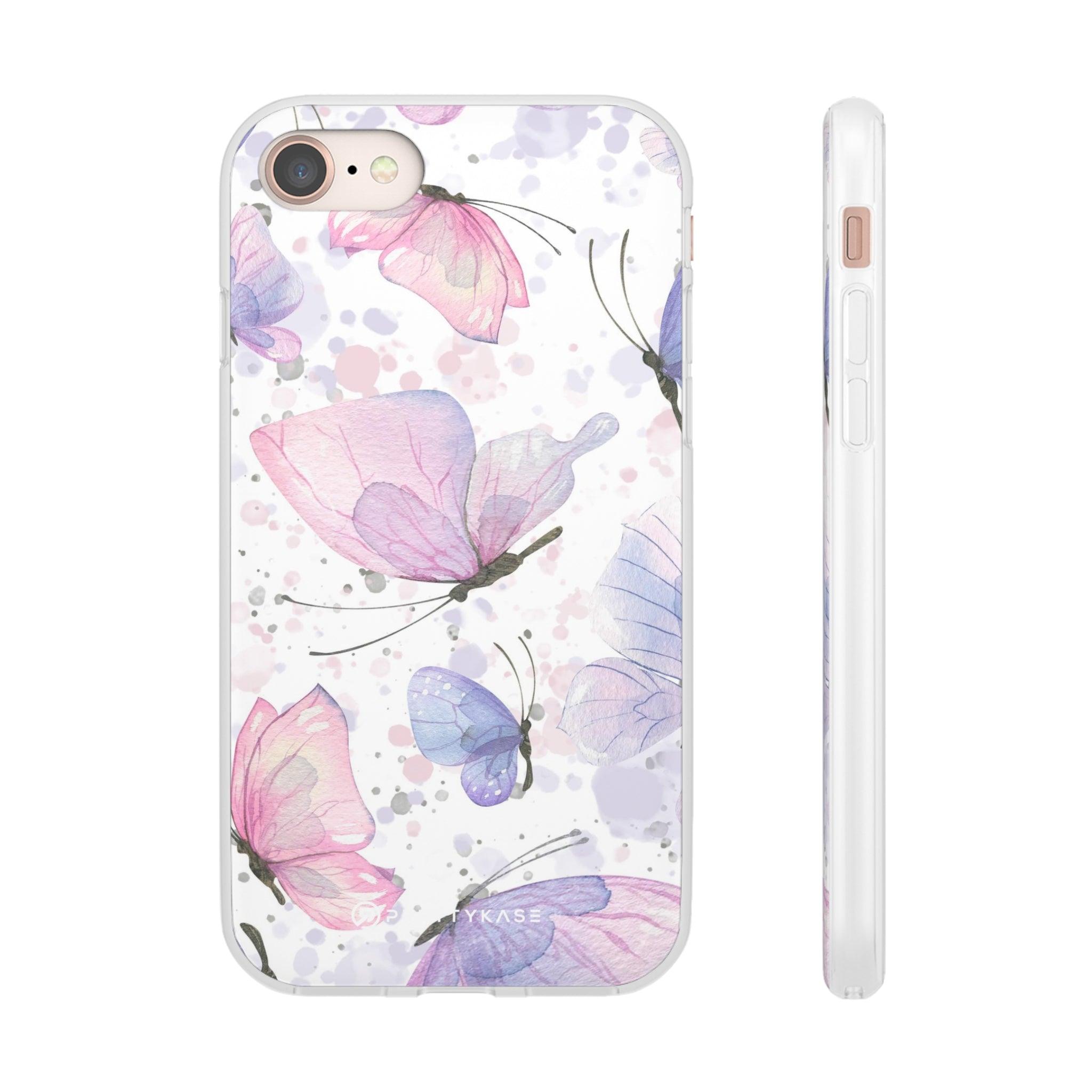 Pink Lilac Butterflies Slim - PrettyKase