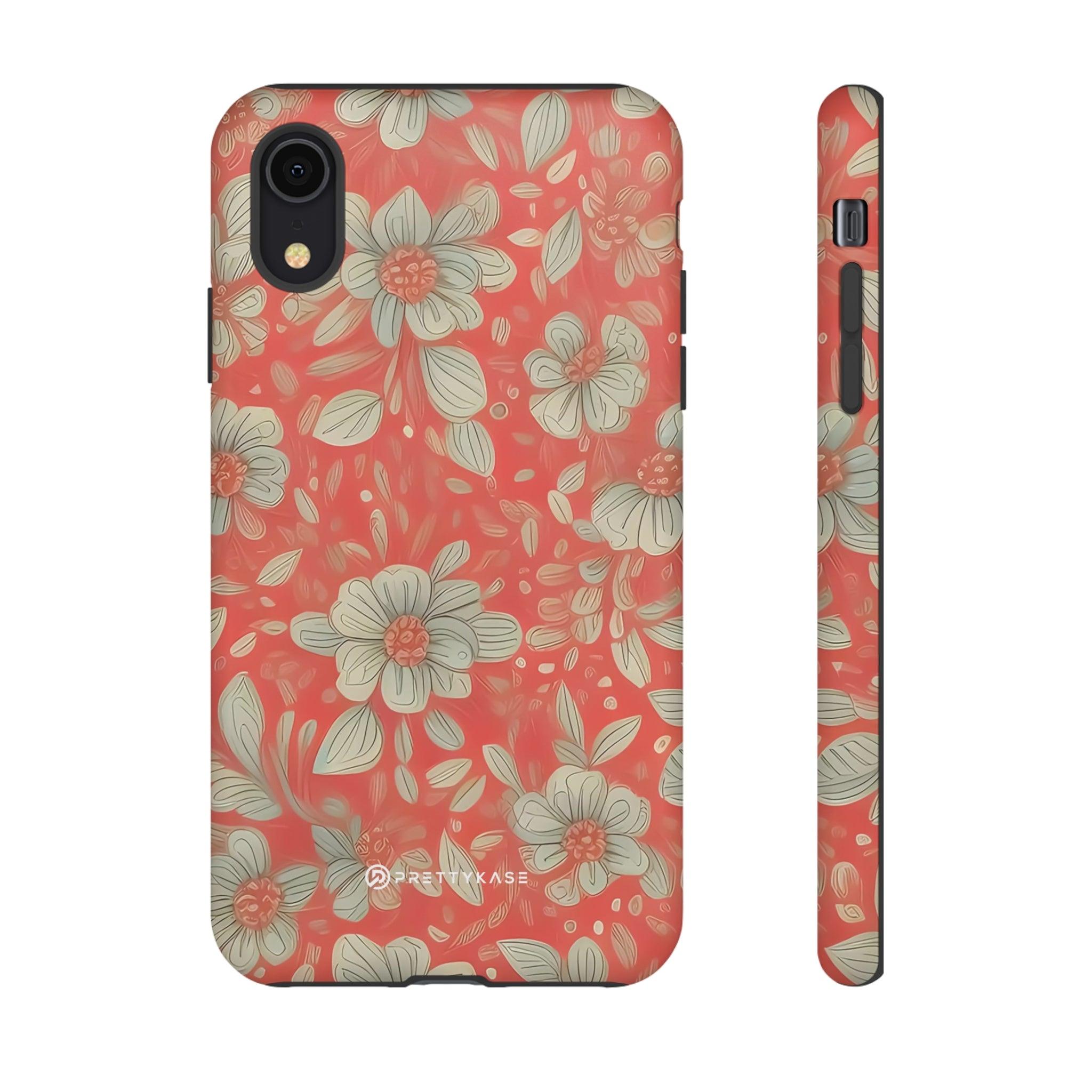 Red Orange Floral - PrettyKase