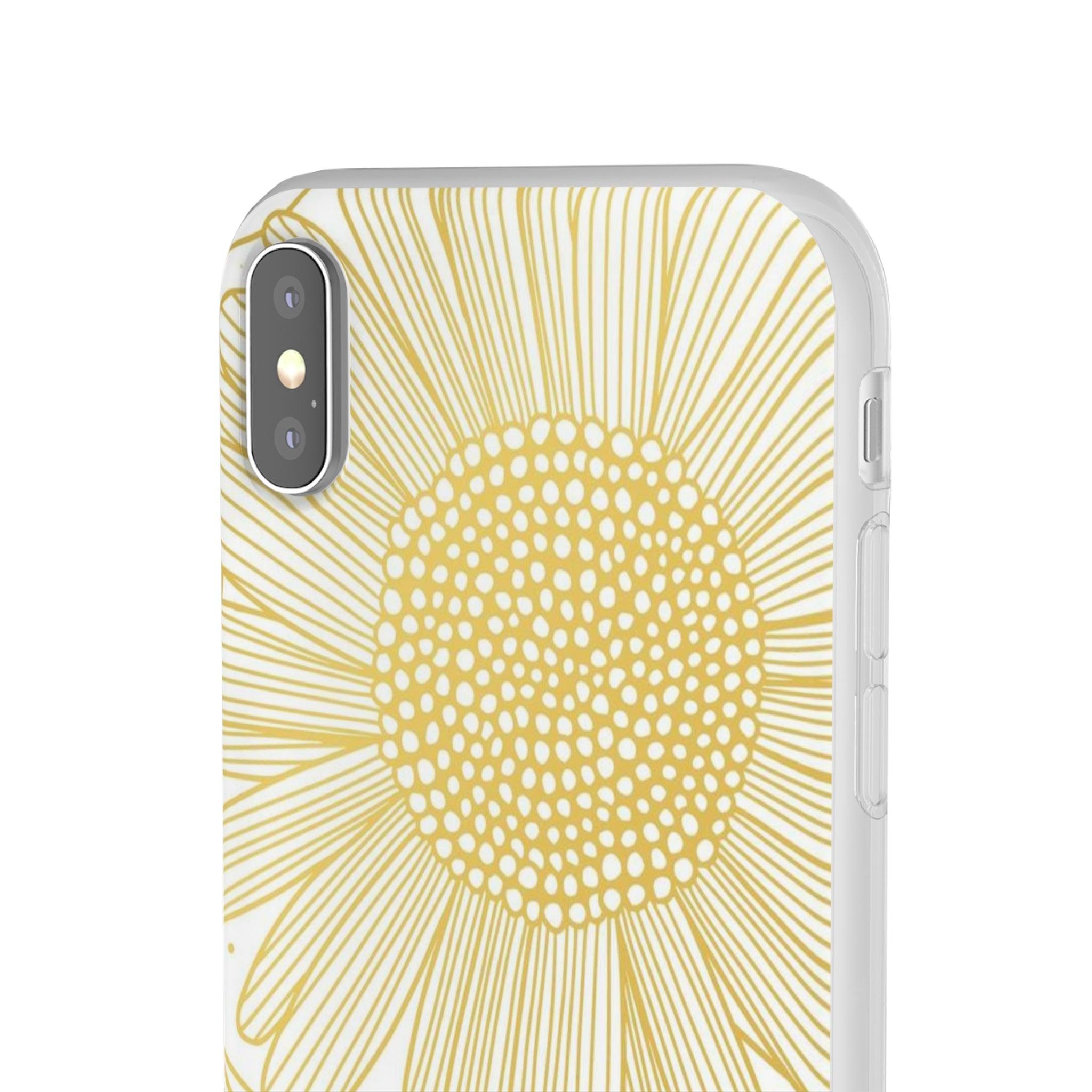 White Sun Flower Slim - PrettyKase