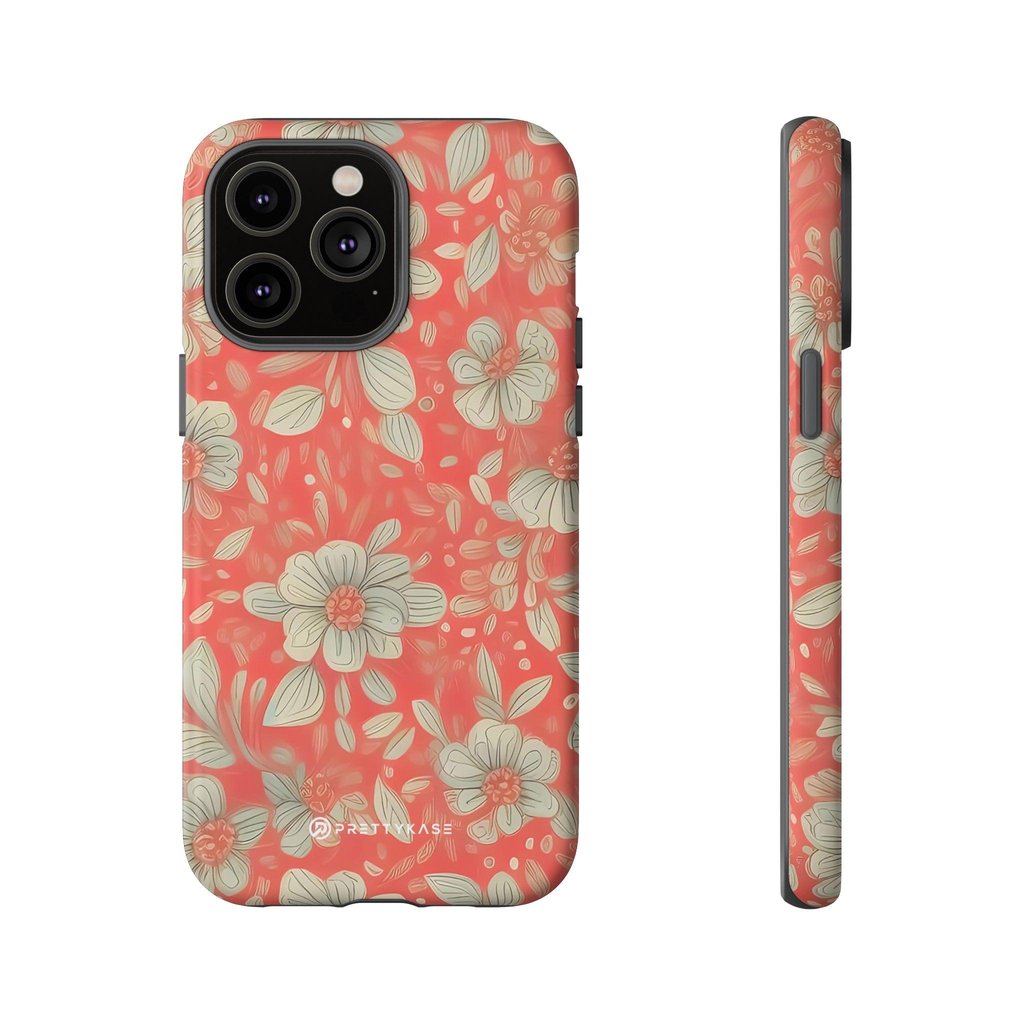 Red Orange Floral - PrettyKase