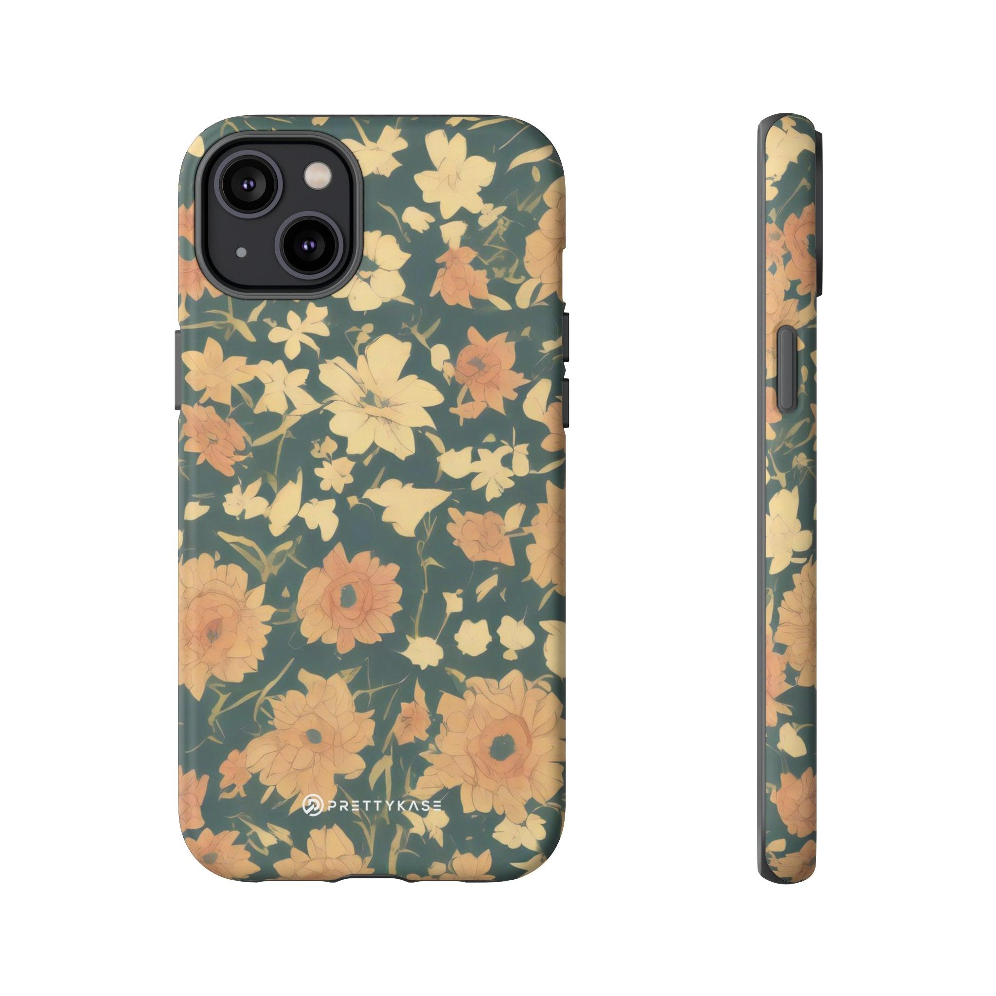 Olive Green Floral - PrettyKase