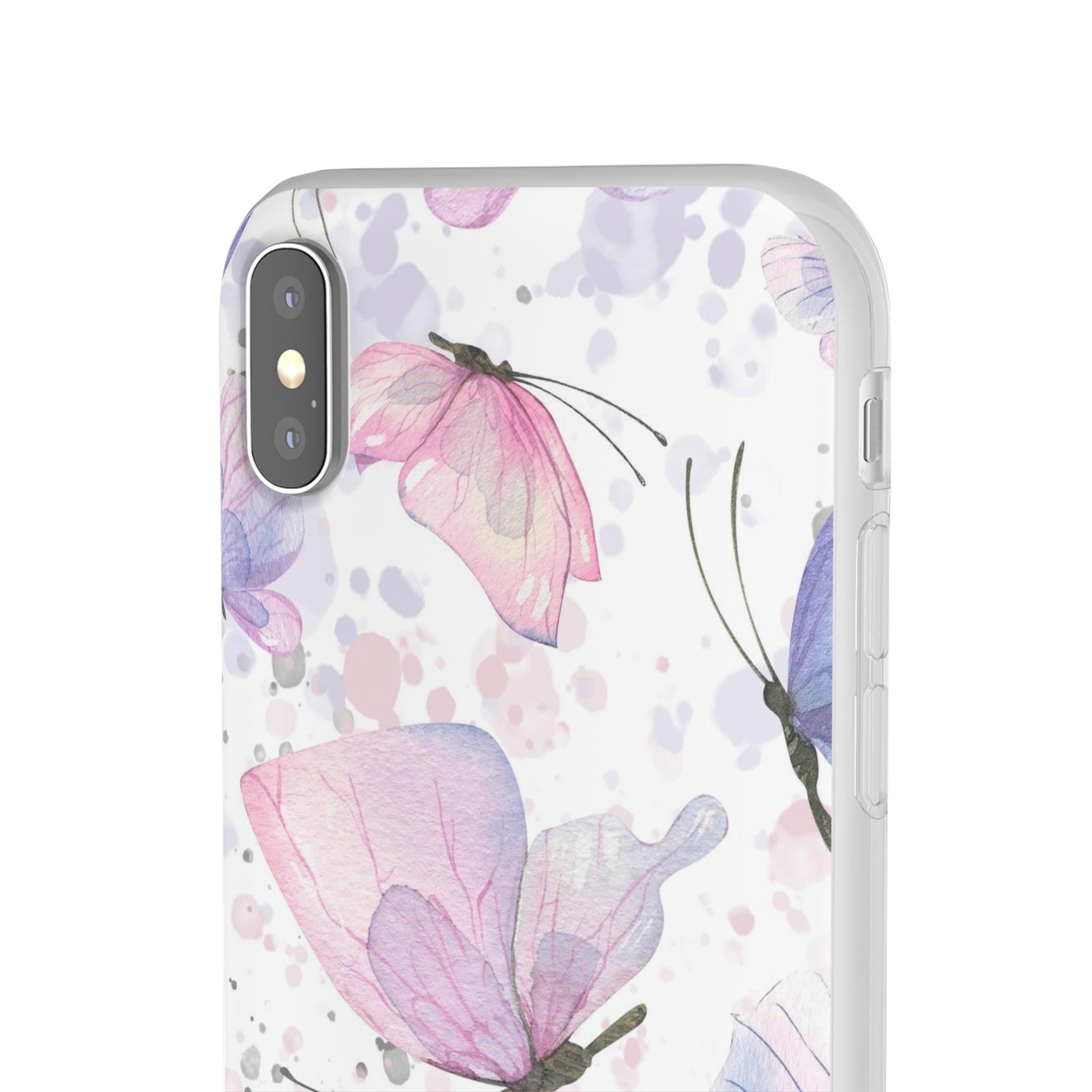 Pink Lilac Butterflies Slim - PrettyKase