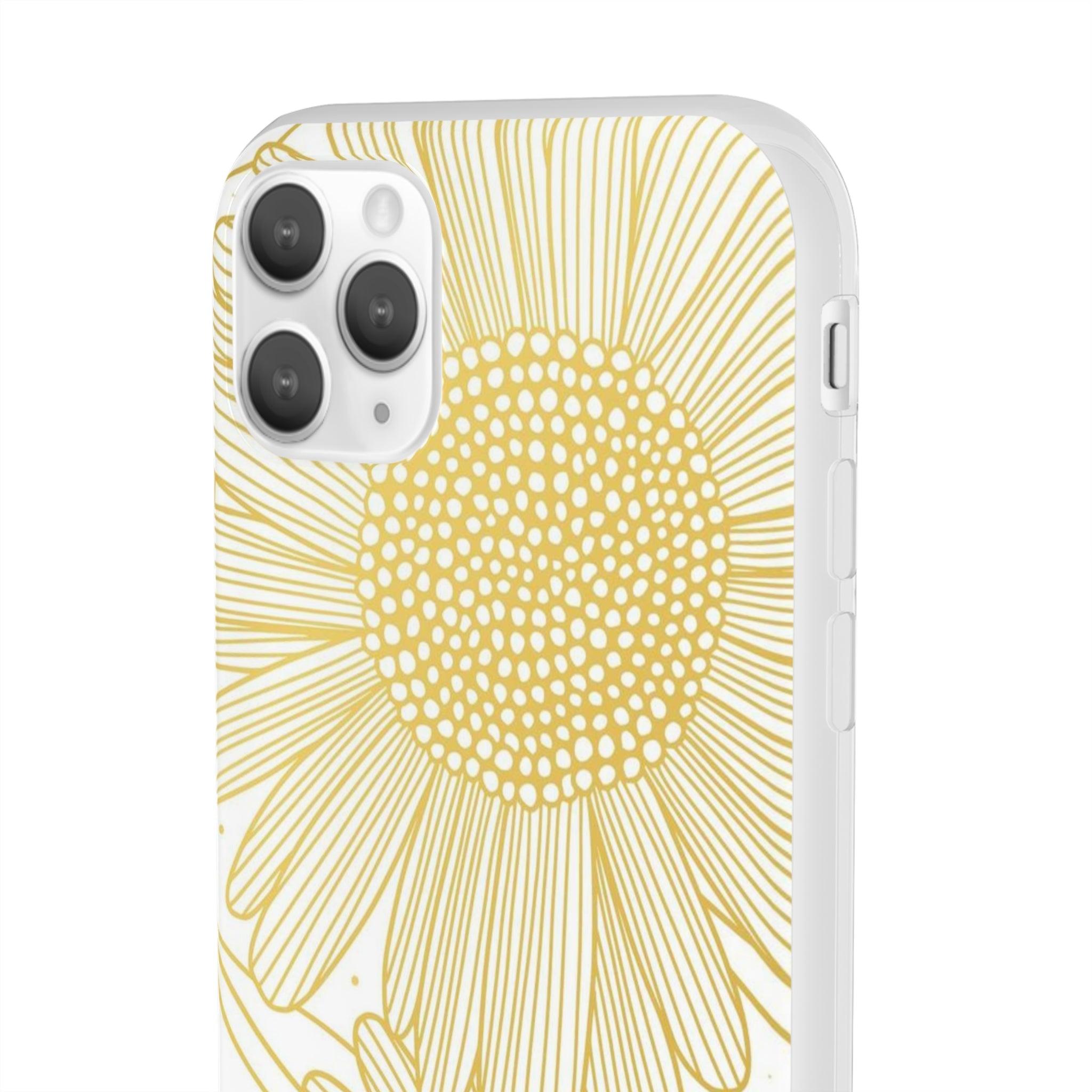 White Sun Flower Slim - PrettyKase