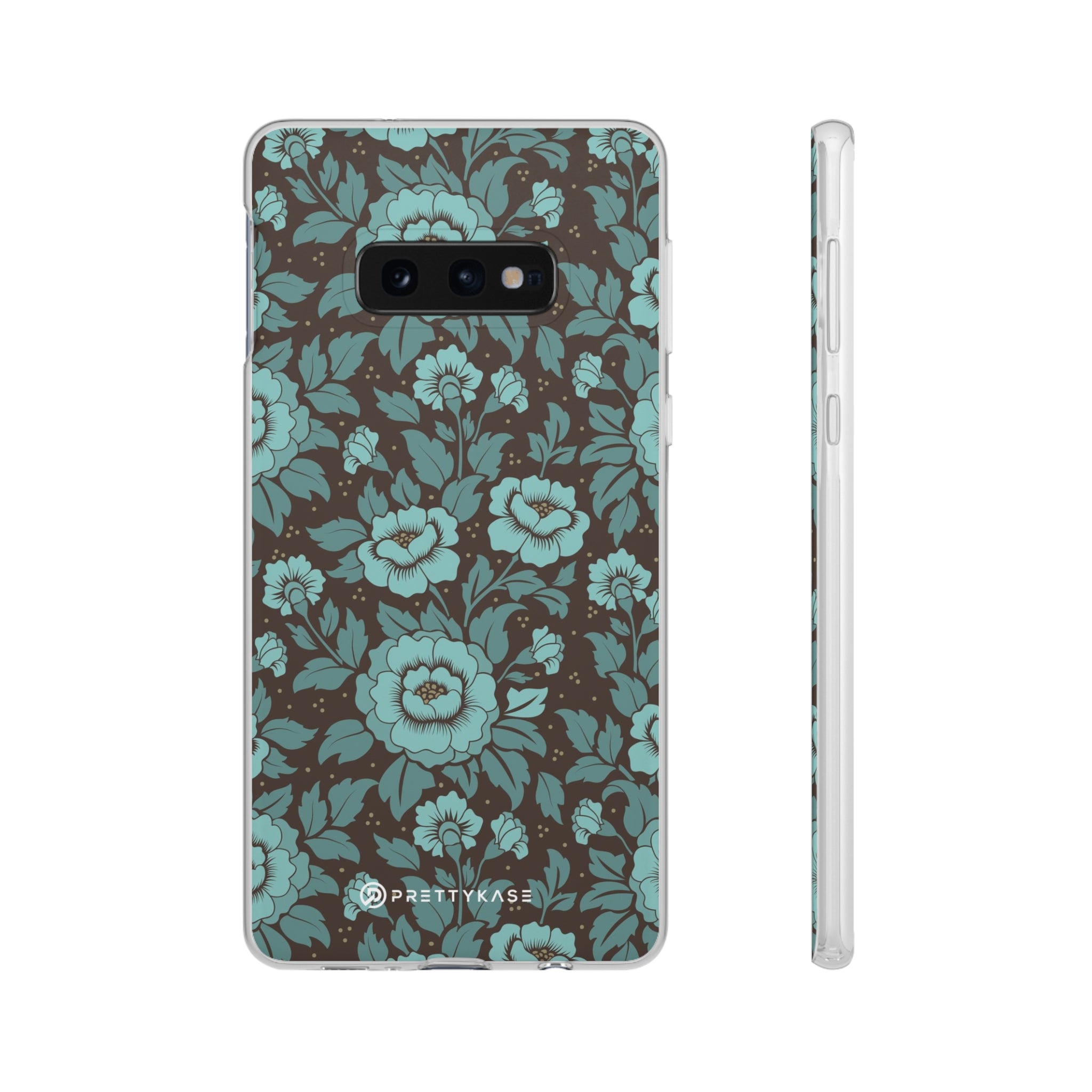 Slim floral turquoise