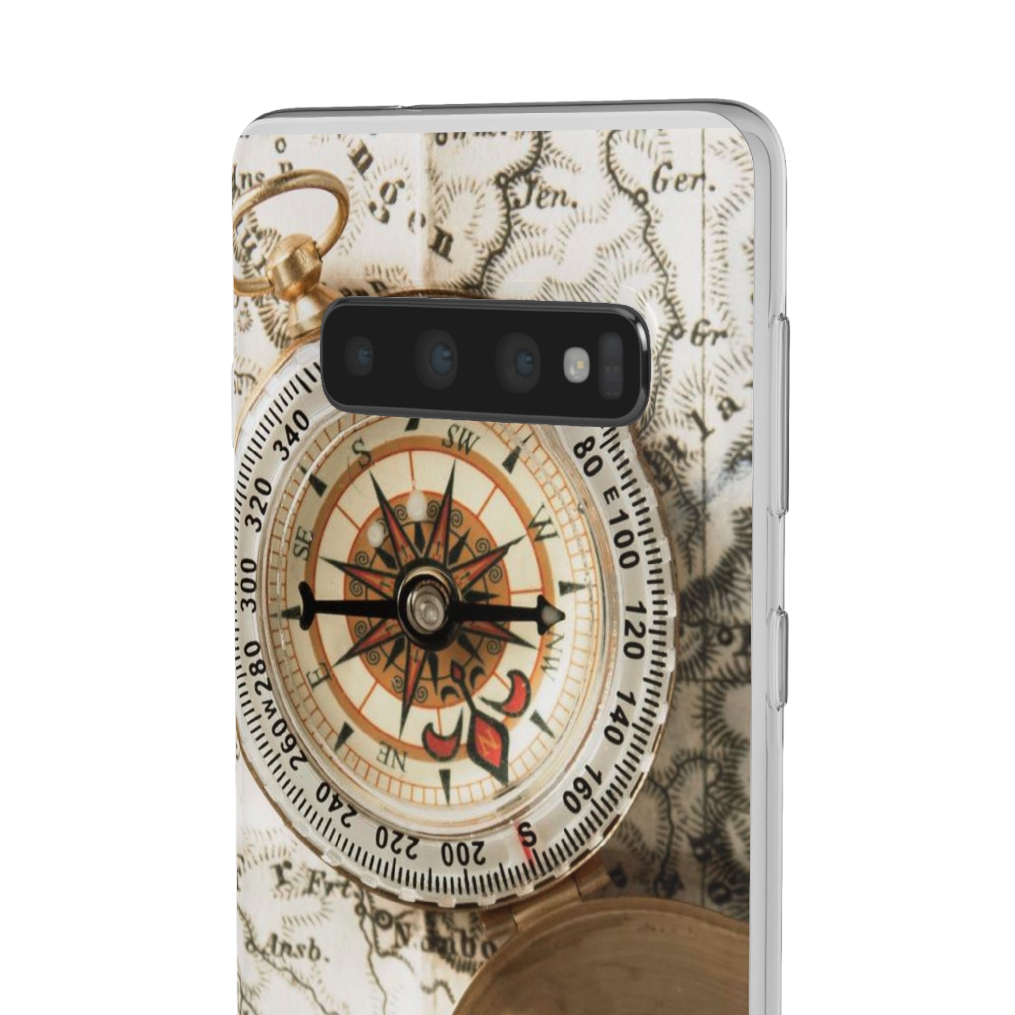 World Map and Compass Slim