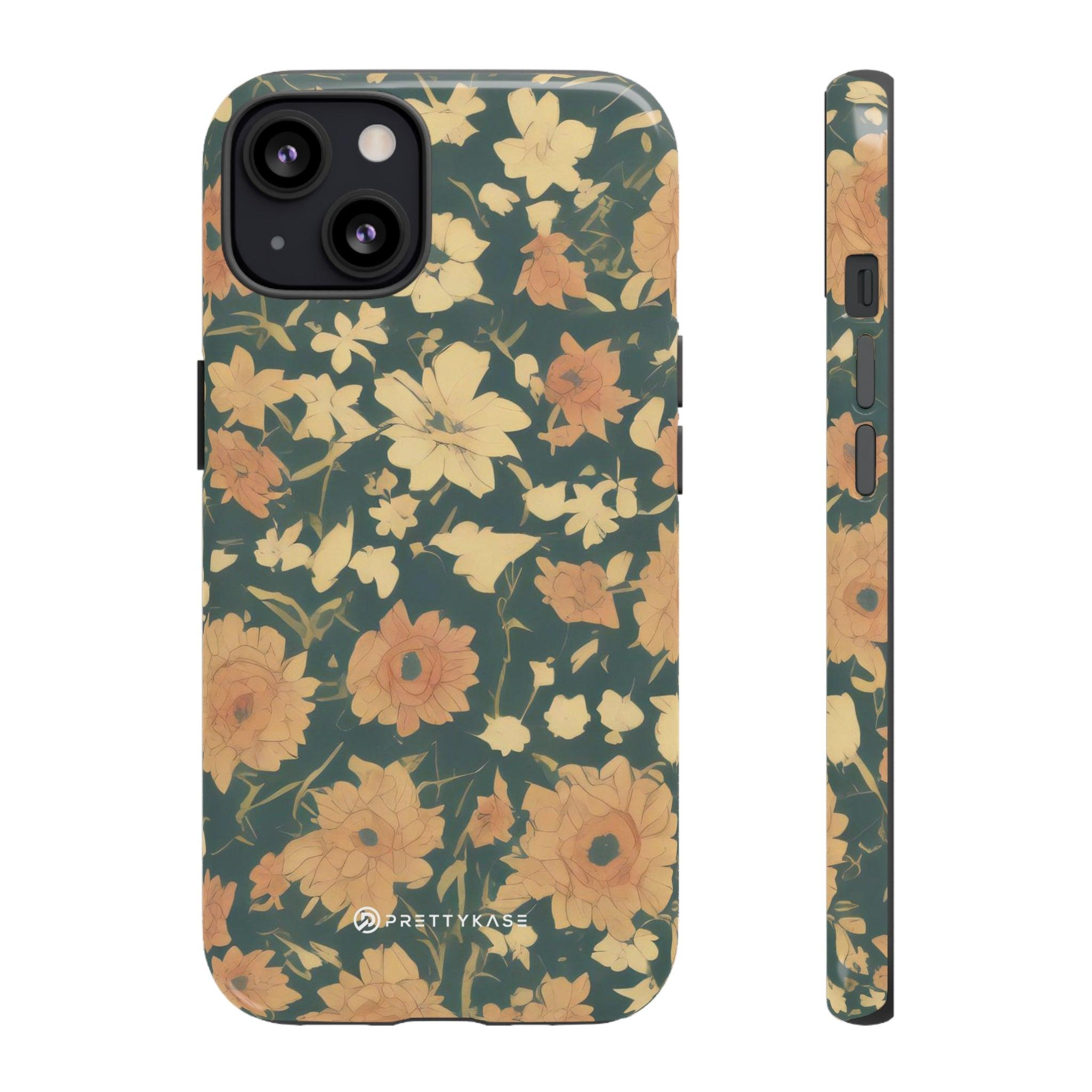 Olive Green Floral - PrettyKase