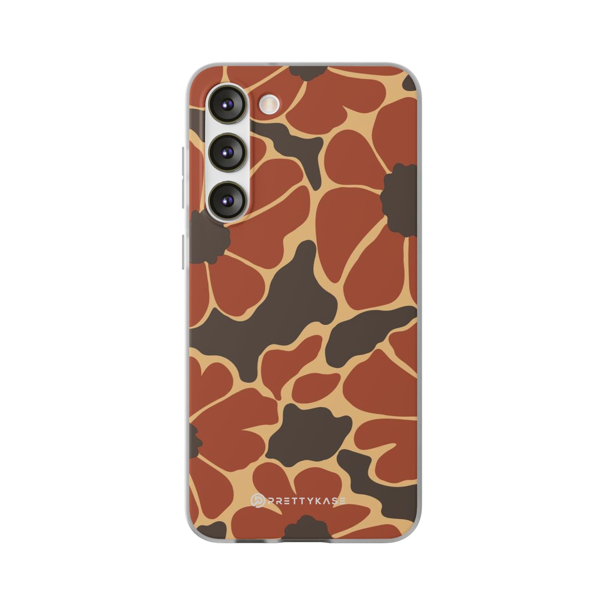 Dark Brown Floral Slim - PrettyKase