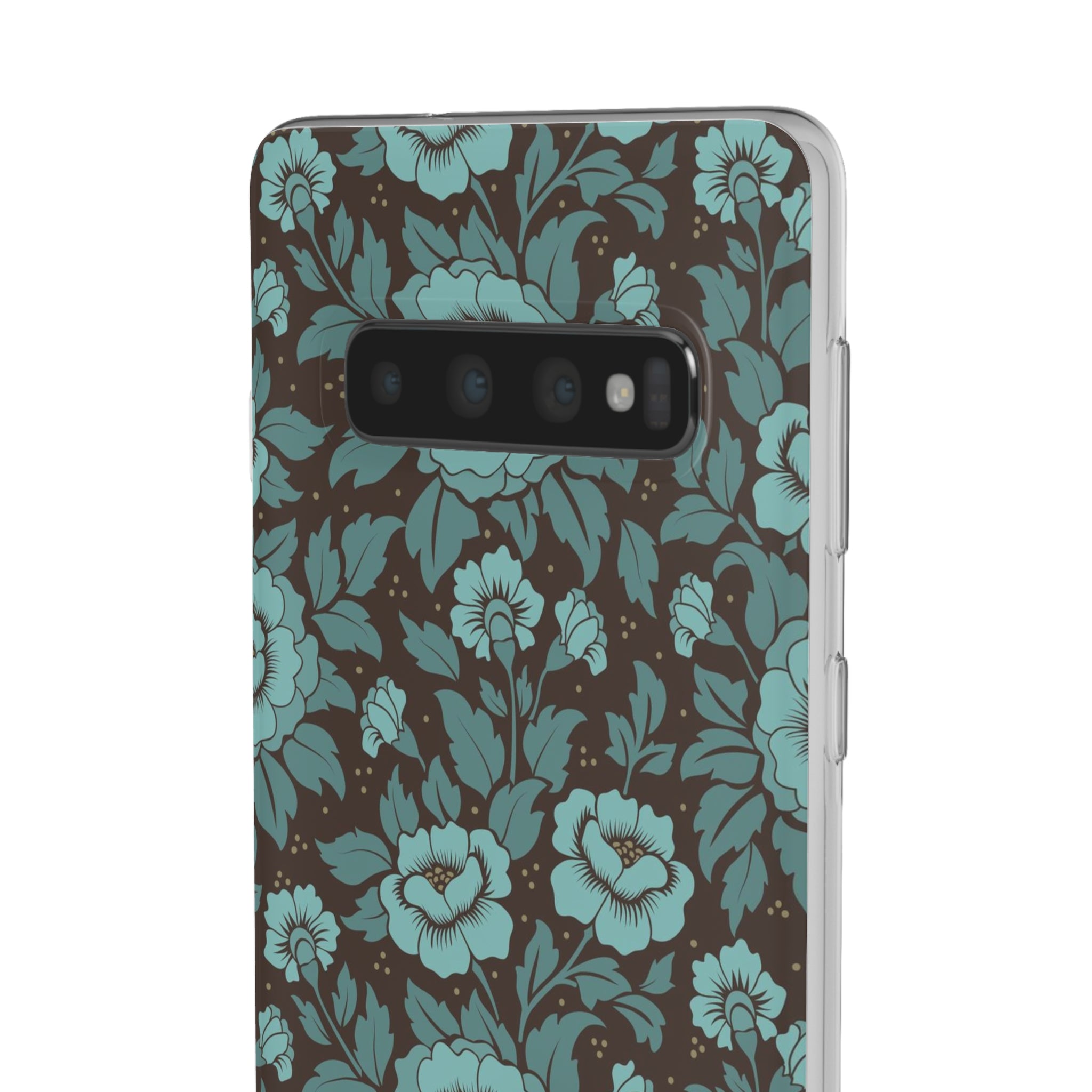 Slim floral turquoise