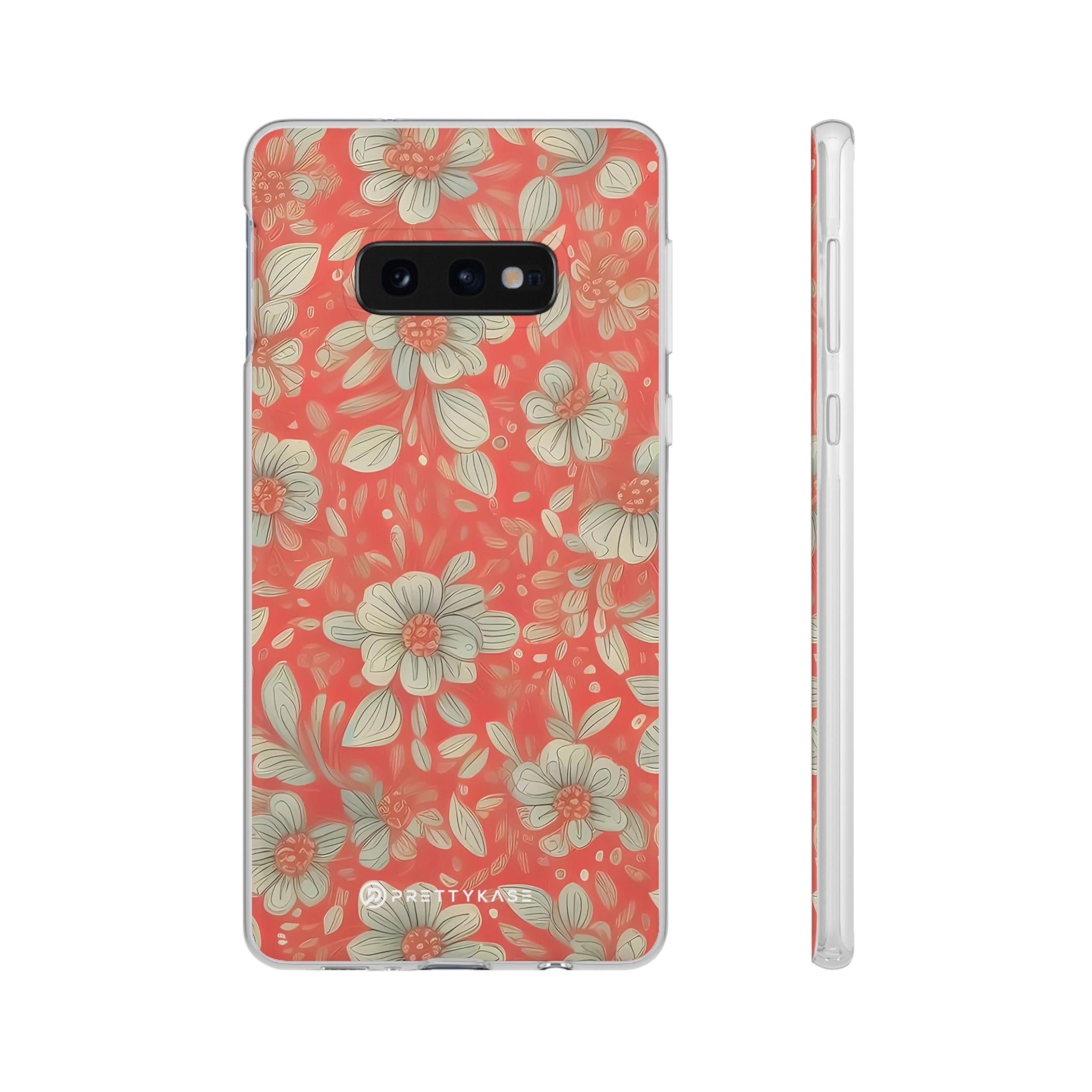 Slim Floral Rouge Orange