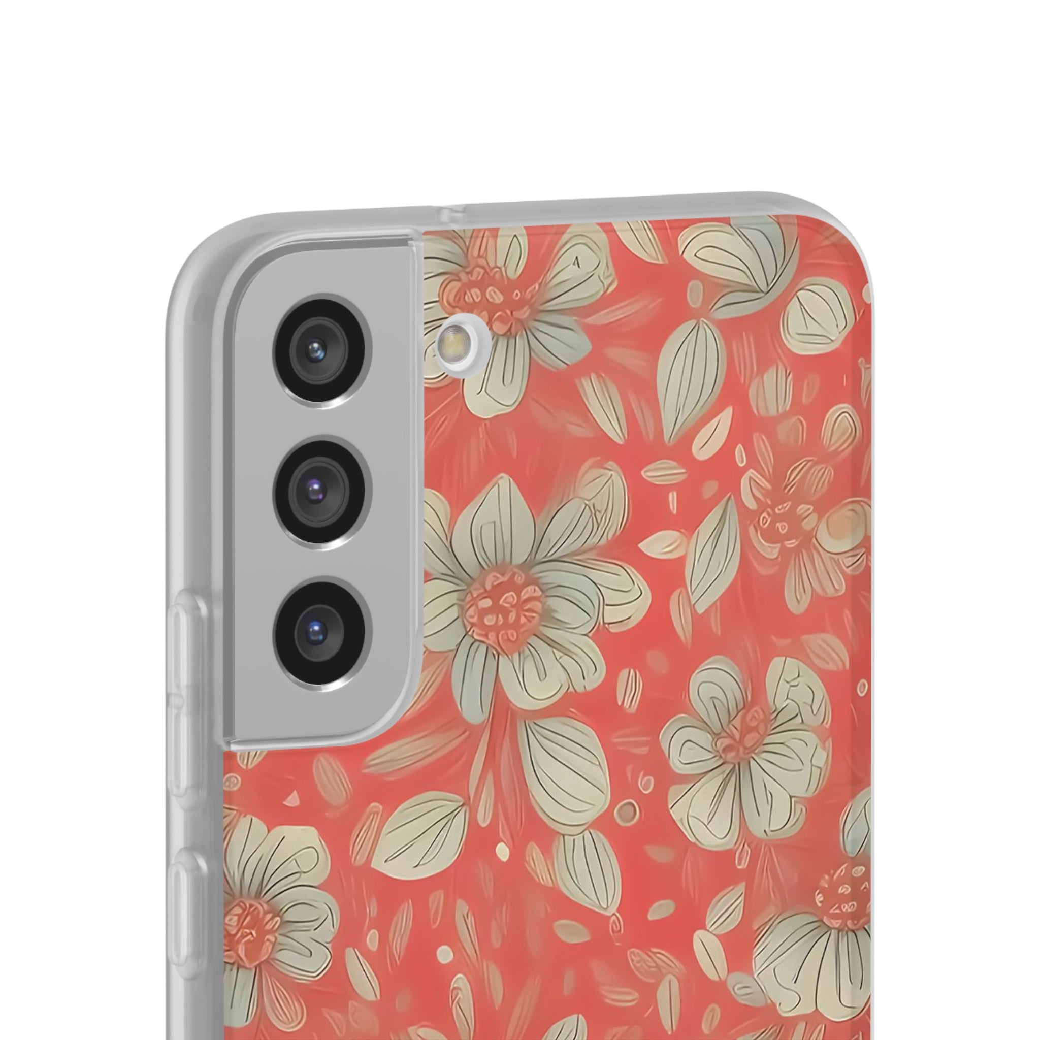 Slim Floral Rouge Orange