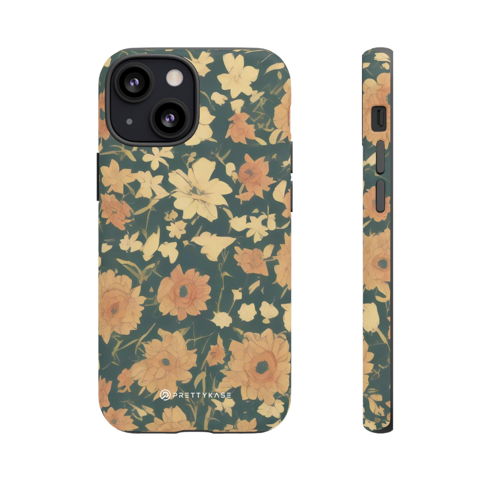 Olive Green Floral - PrettyKase