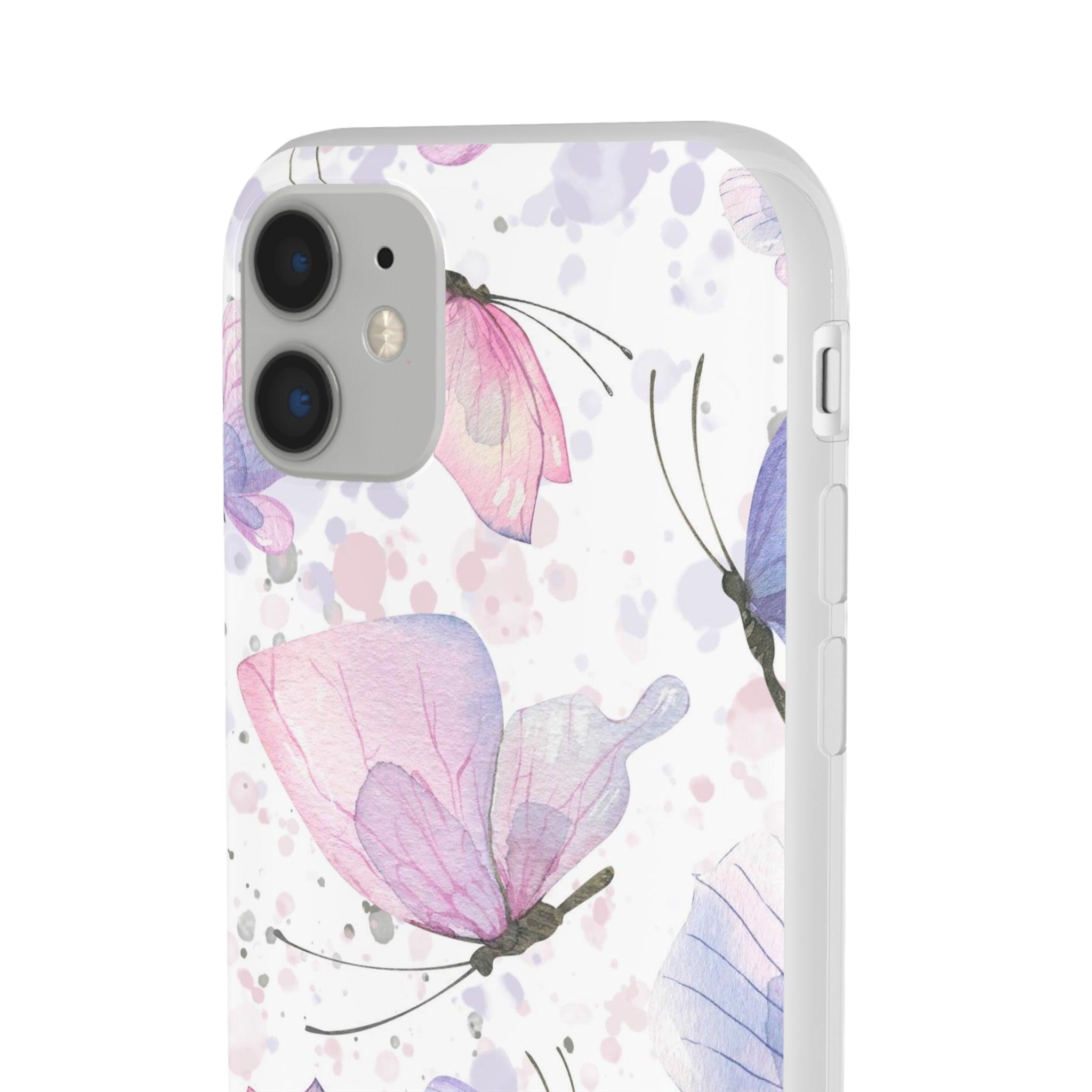 Pink Lilac Butterflies Slim - PrettyKase