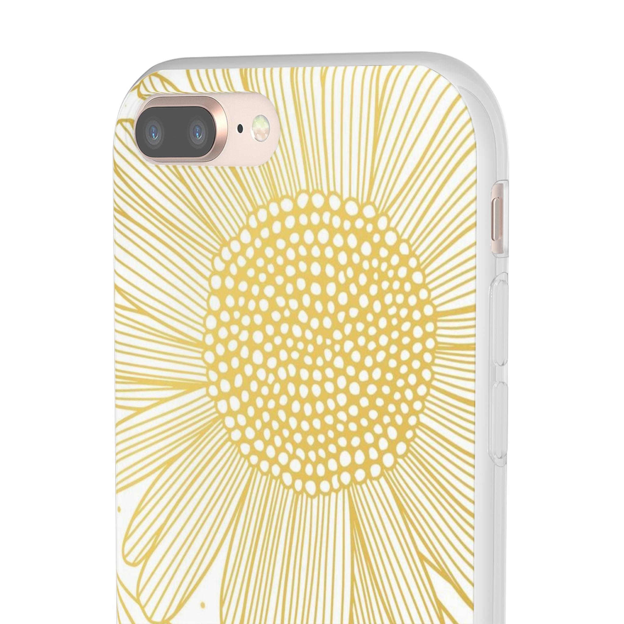 White Sun Flower Slim - PrettyKase