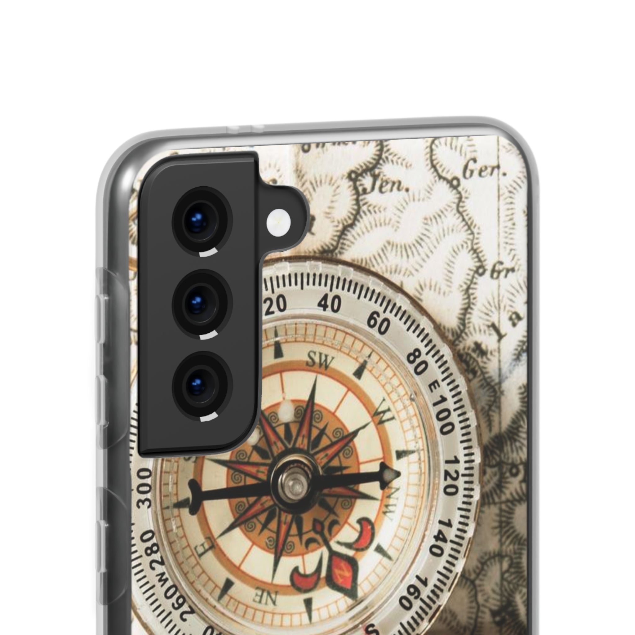 World Map and Compass Slim