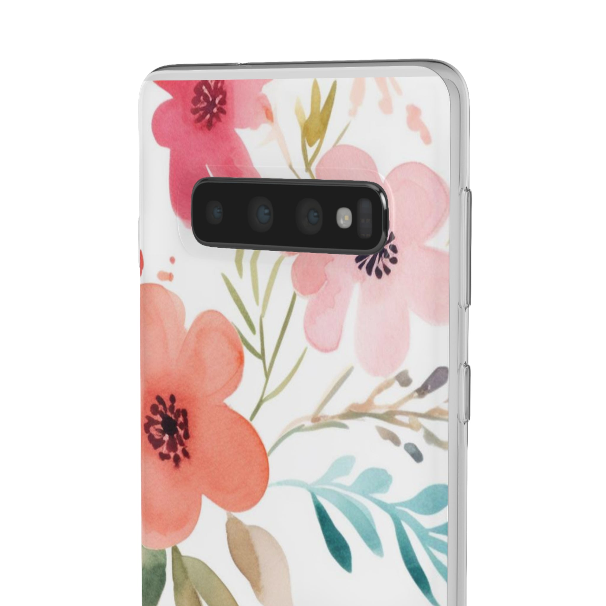 Pink Blue Flower Pattern Slim