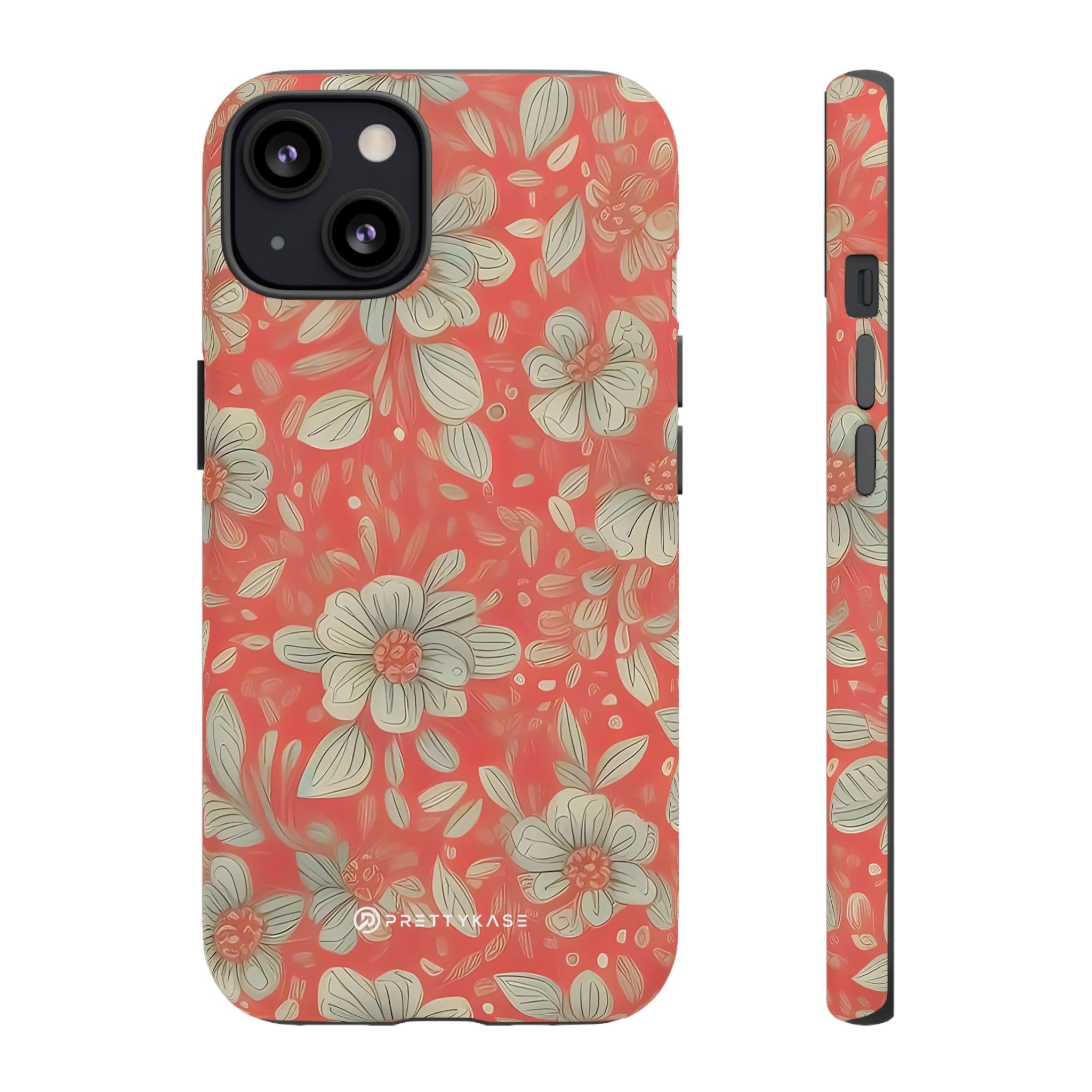 Red Orange Floral - PrettyKase