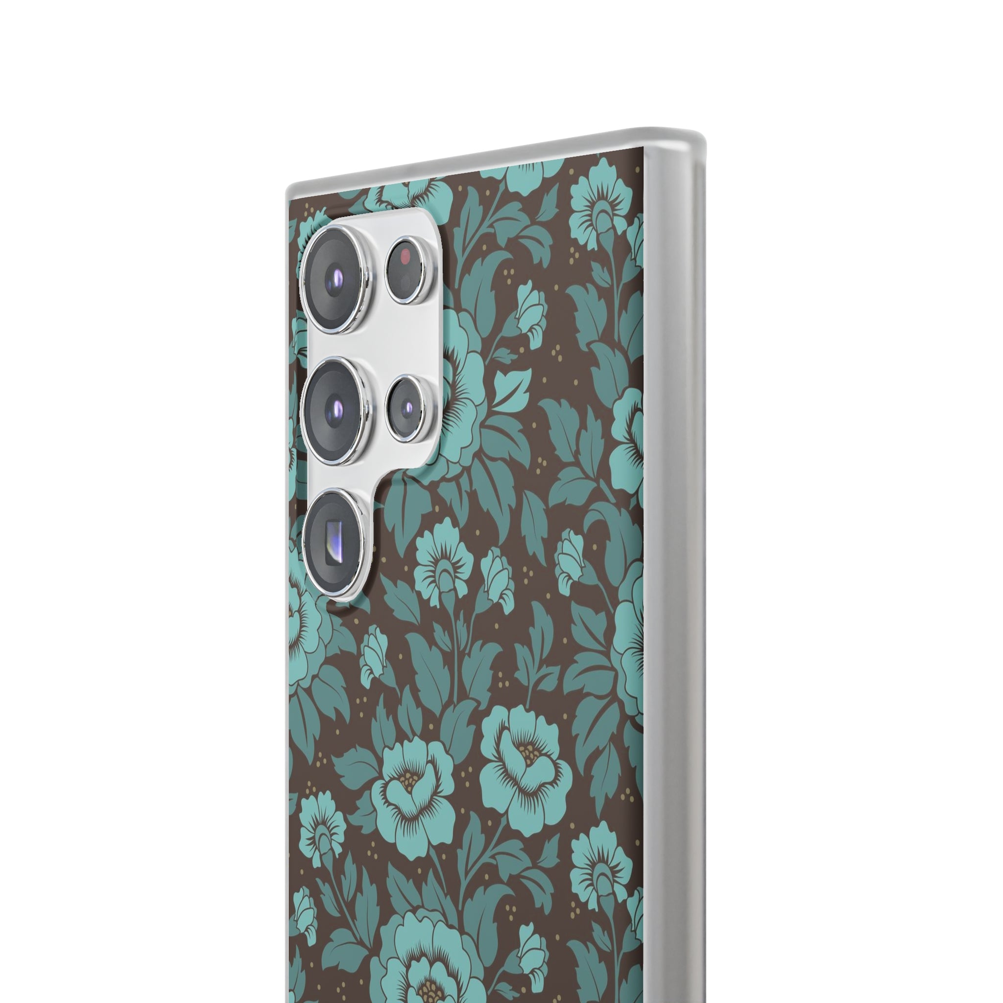 Slim floral turquoise