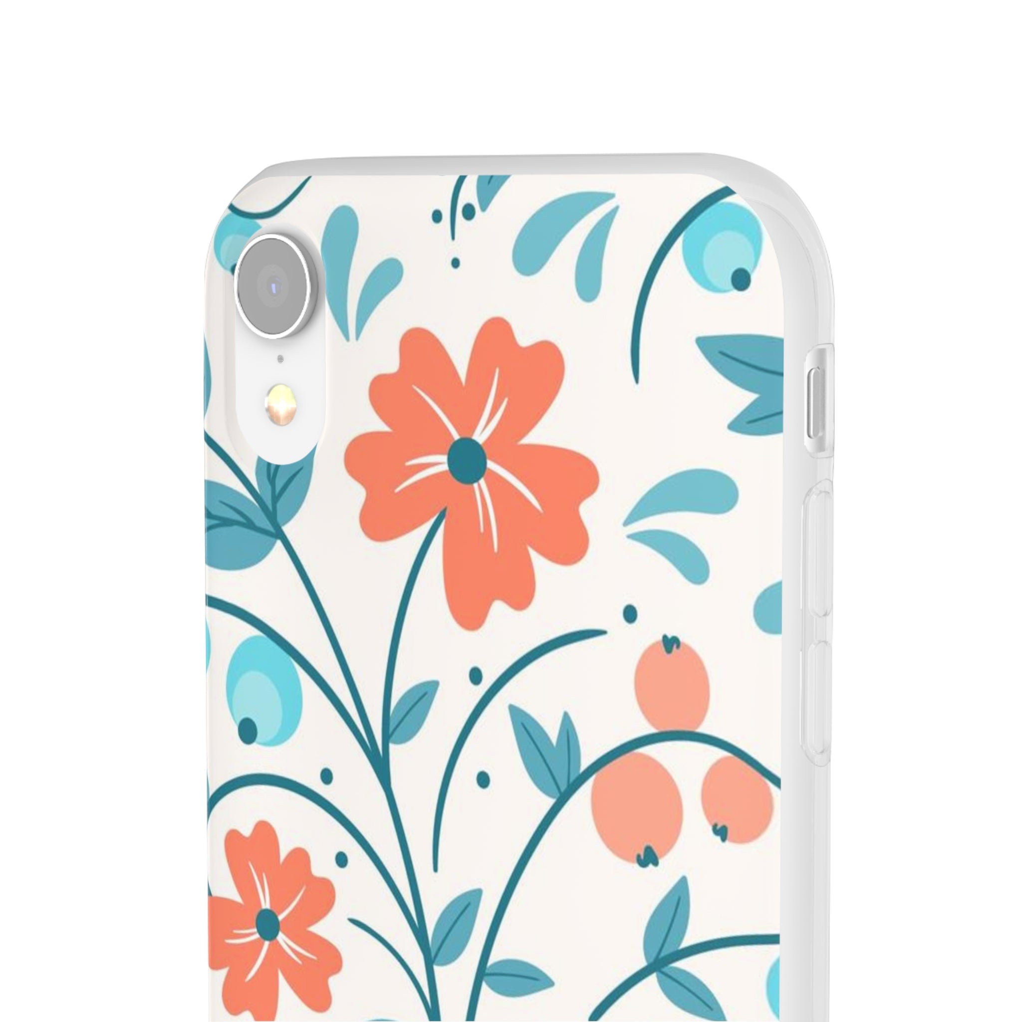 Light Peach Floral Slim