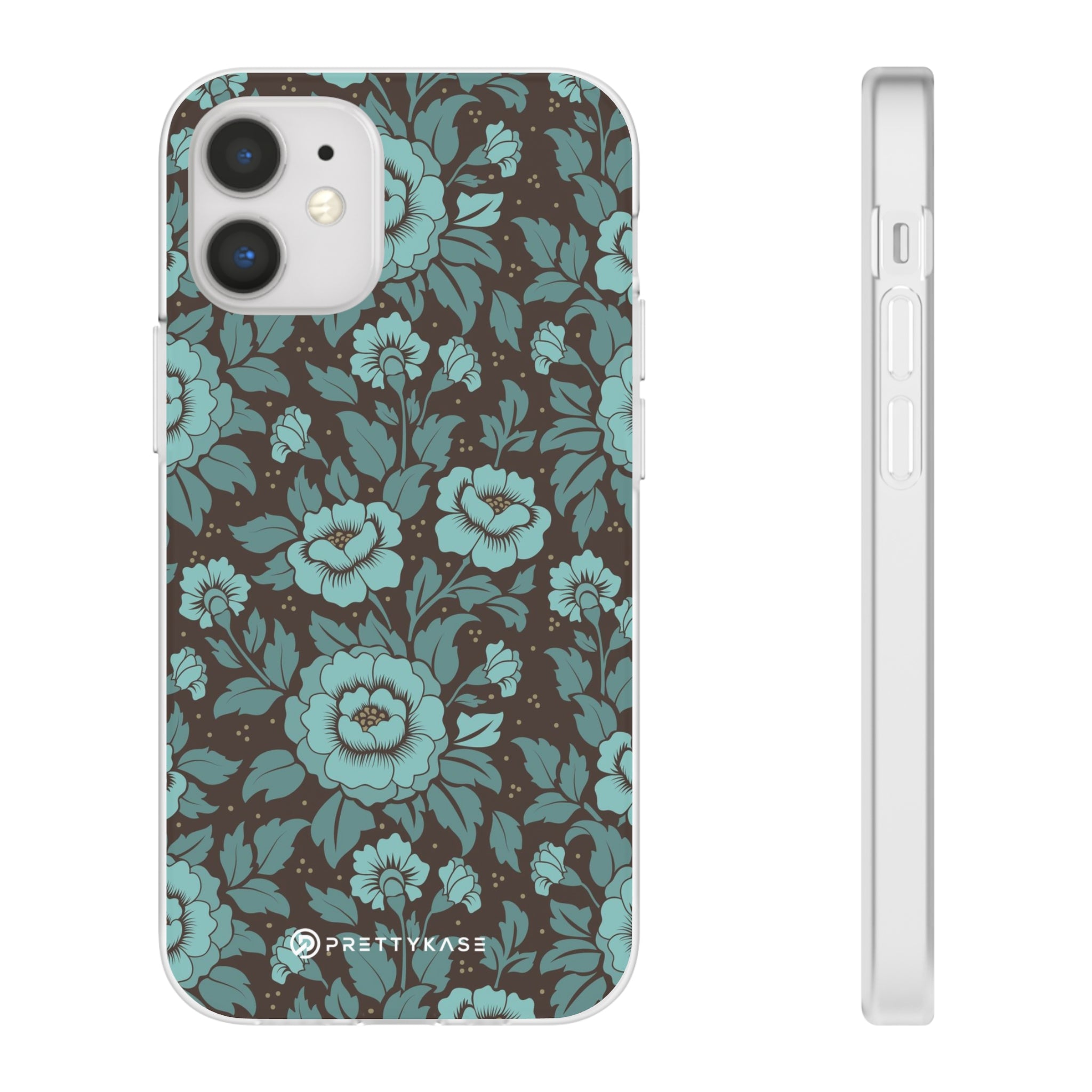 Slim floral turquoise