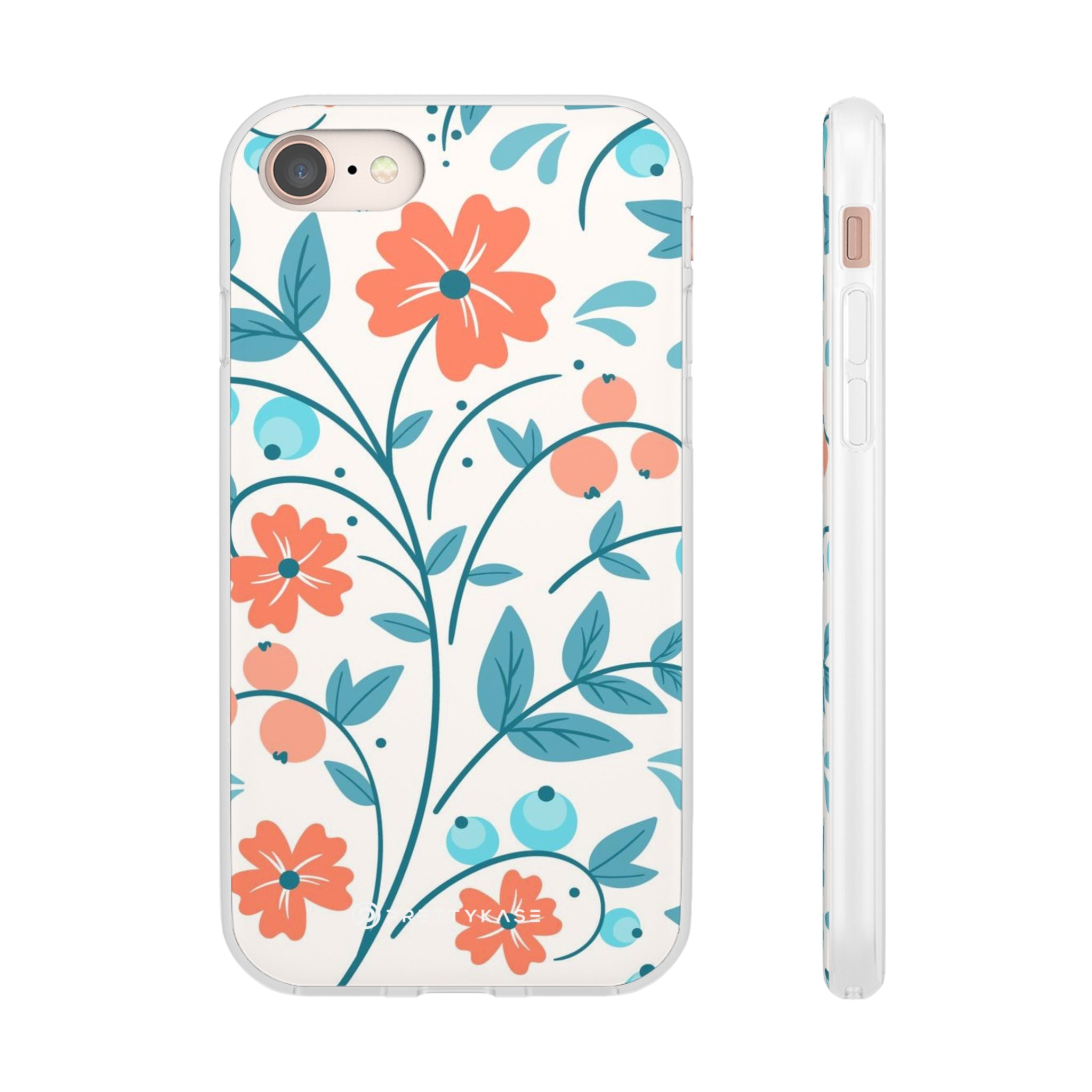 Light Peach Floral Slim